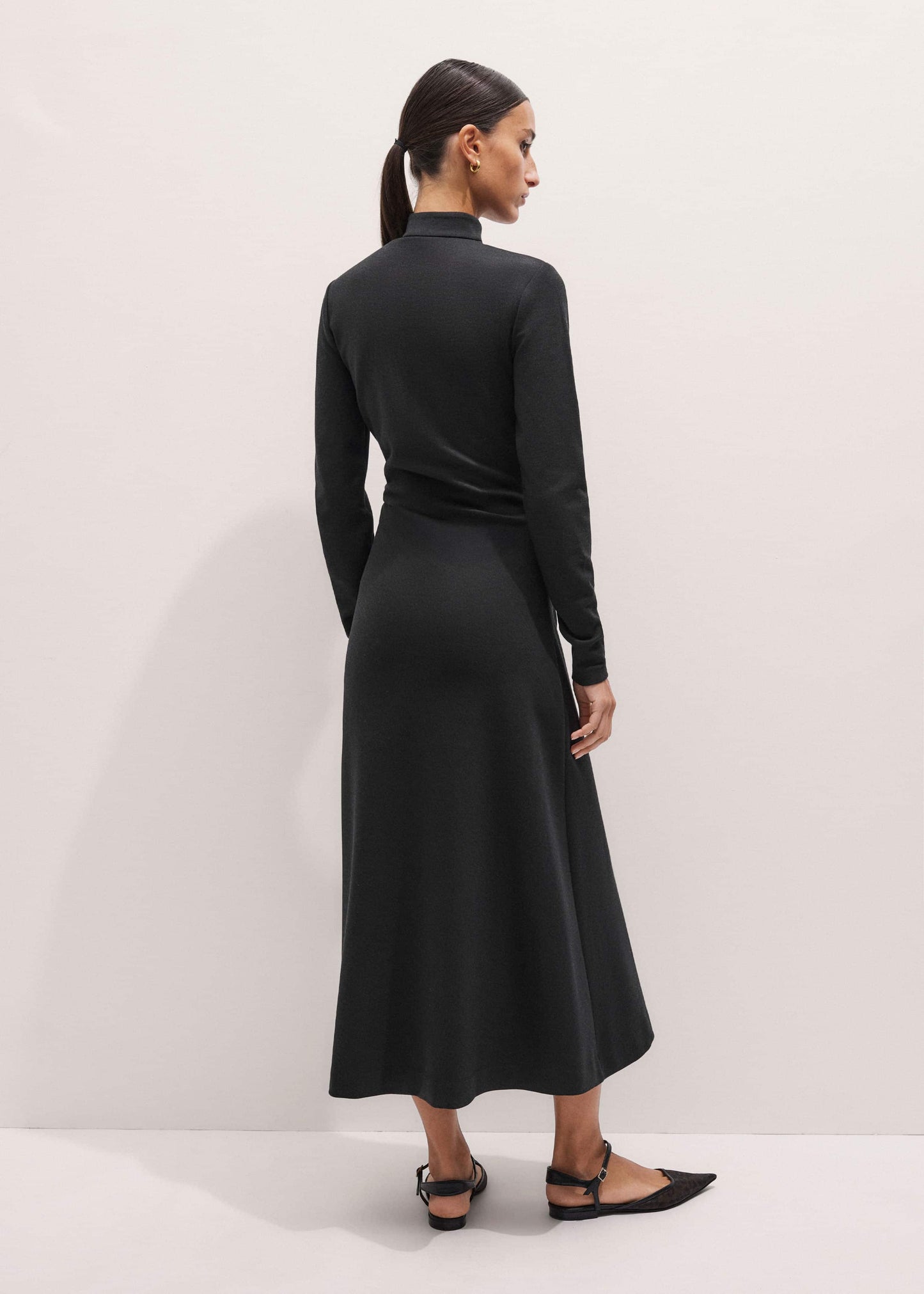 ME and EM Clothing Gray Gathered Maxi Dress
