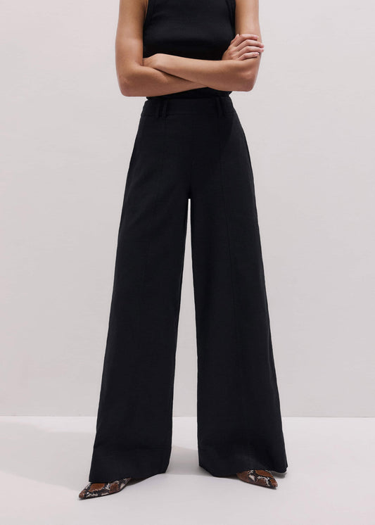 ME and EM Clothing Black Wide-Leg Pant