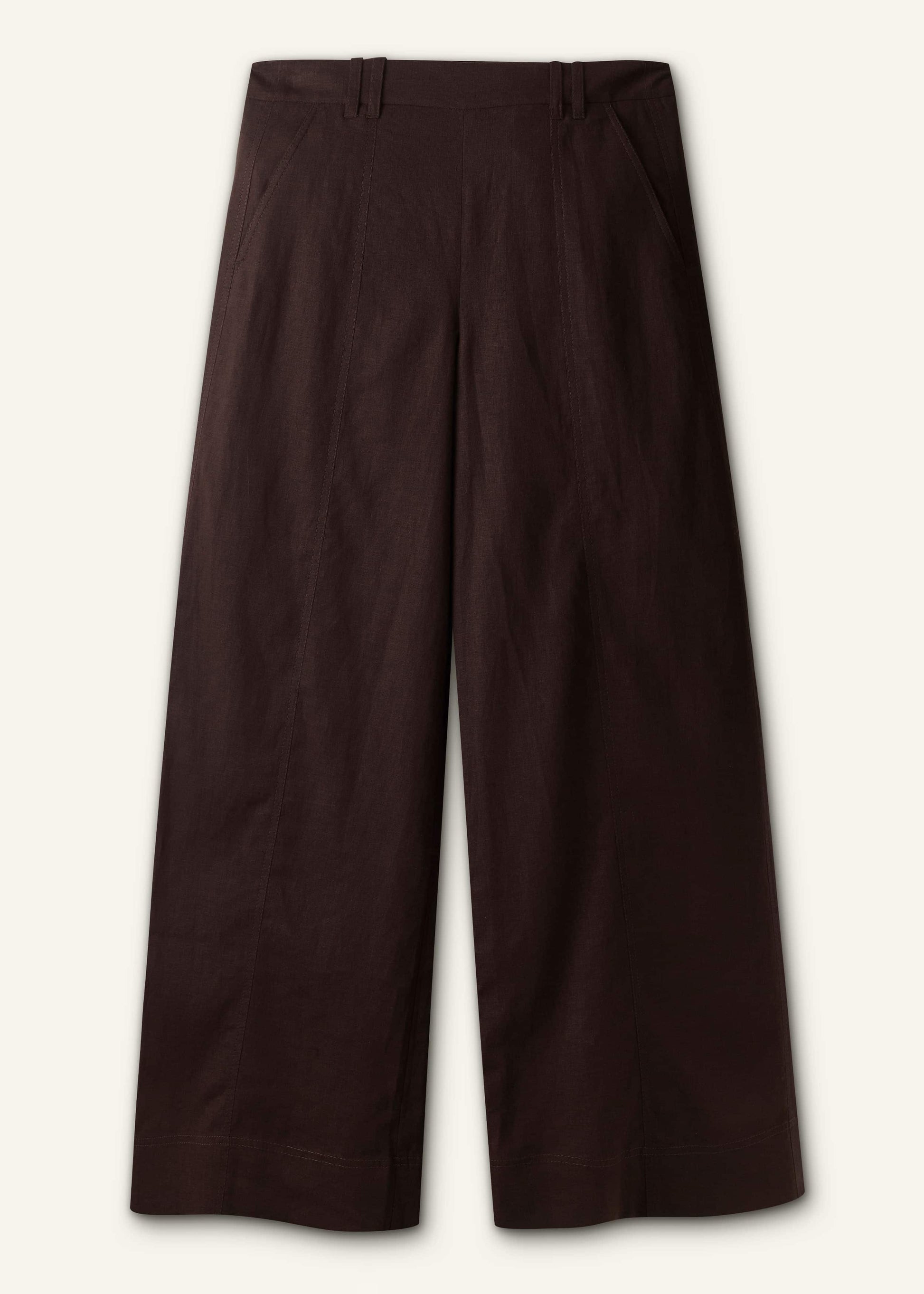 ME and EM Clothing Brown Wide-Leg Pant