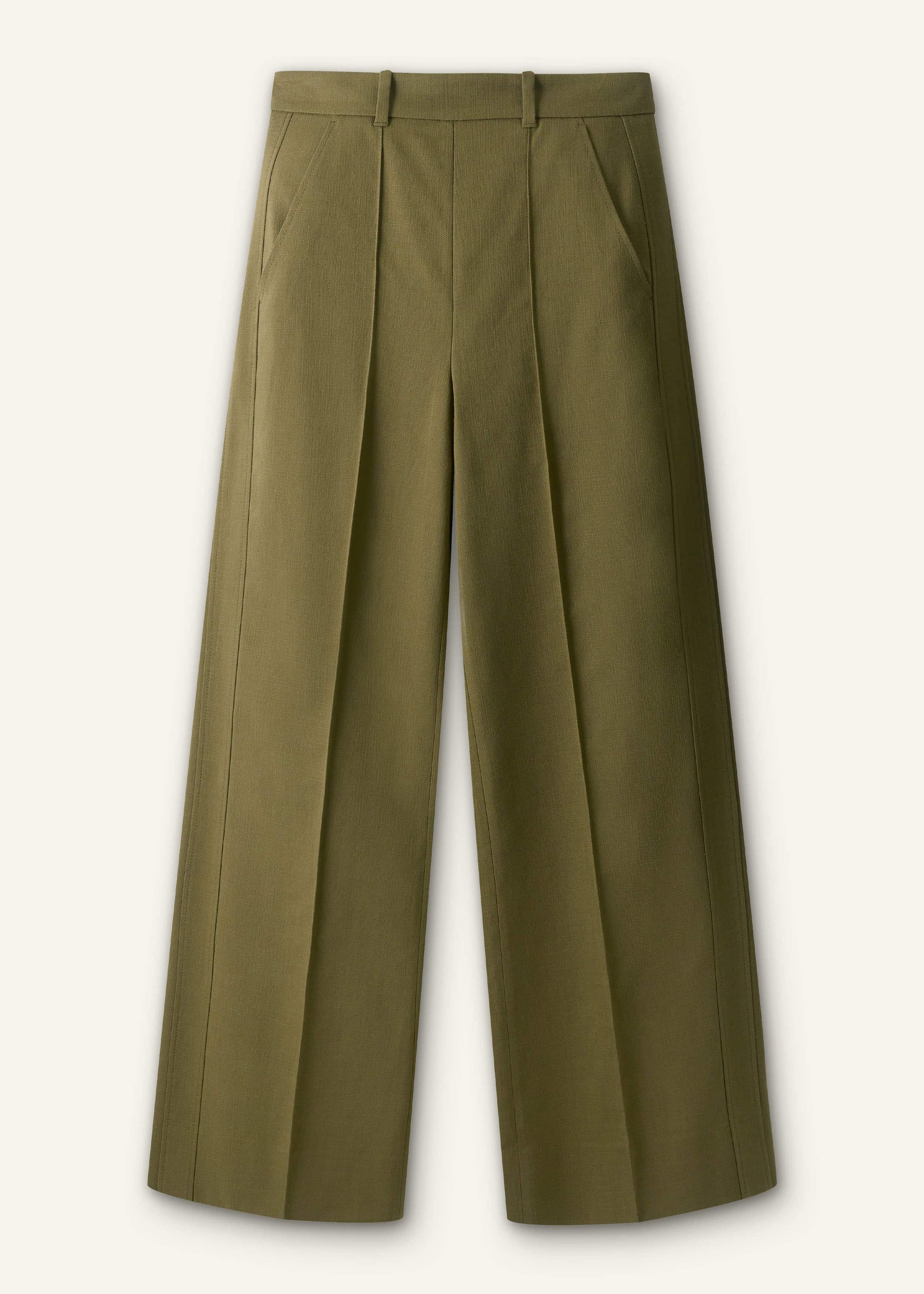 ME and EM Clothing Olive Green Forever Wide-Leg Pant