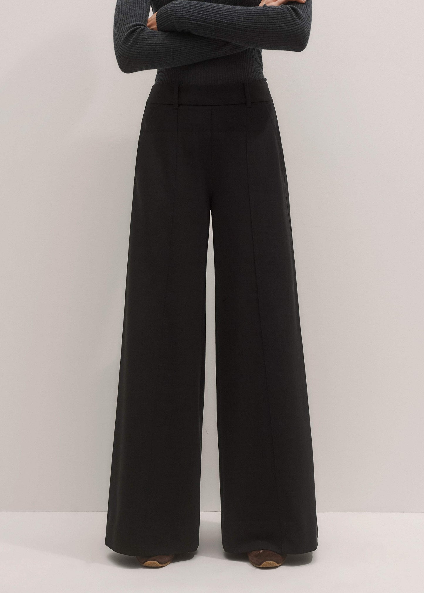 ME and EM Clothing Black Wide-Leg Pant