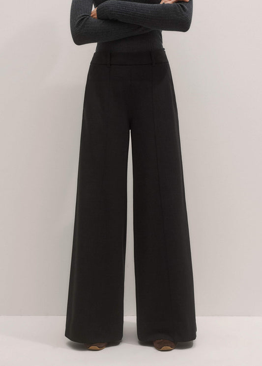 ME and EM Clothing Black Wide-Leg Pant