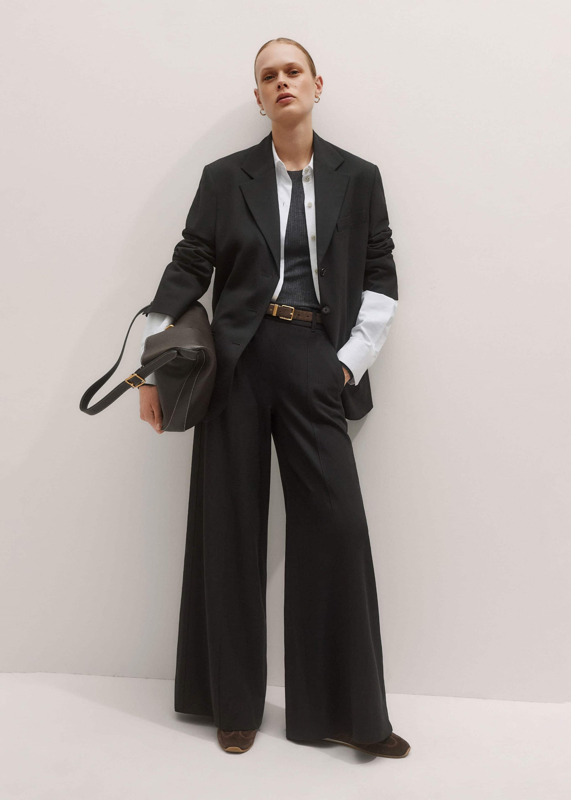 ME and EM Clothing Black Wide-Leg Pant