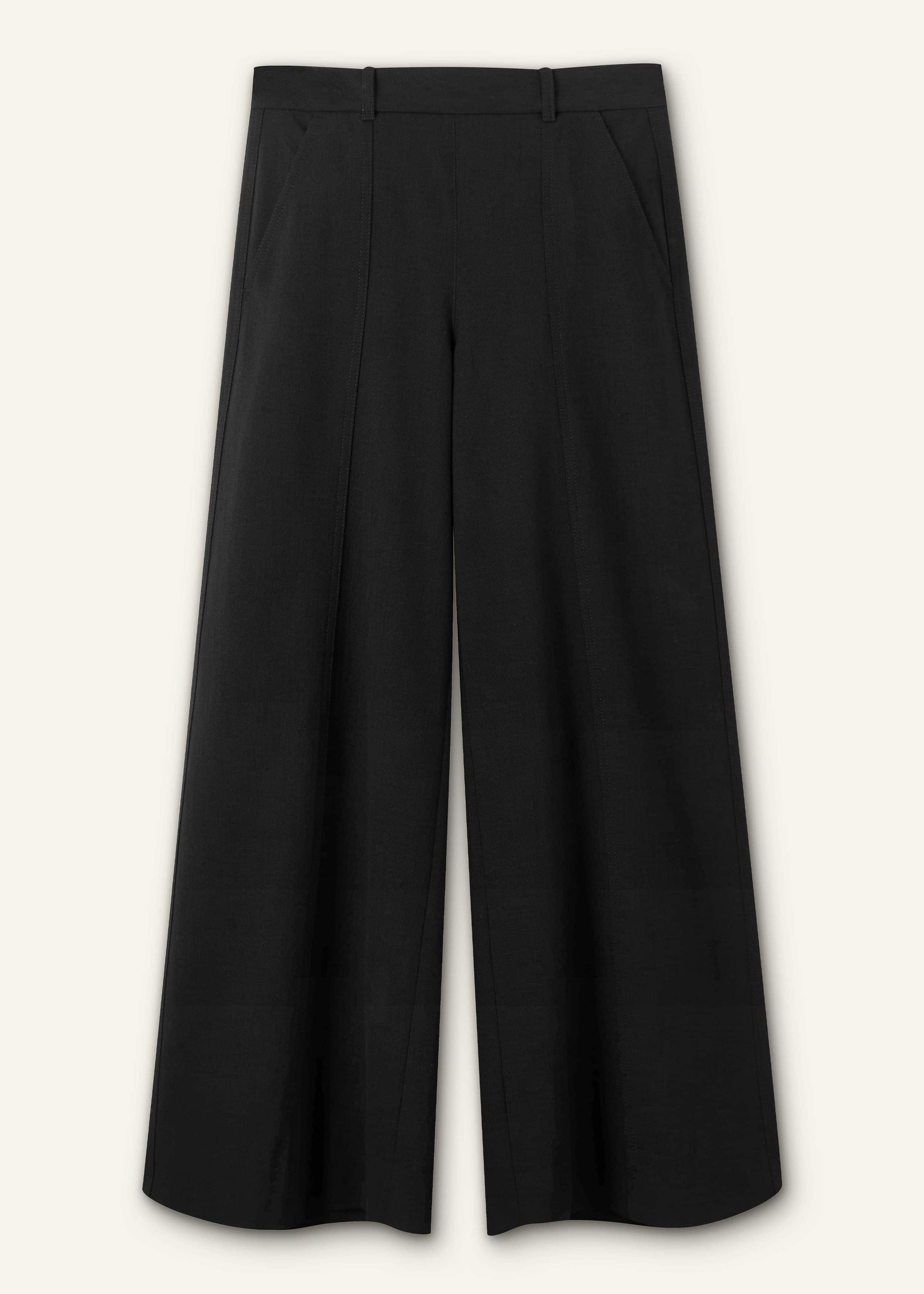 ME and EM Clothing Black Wide-Leg Pant