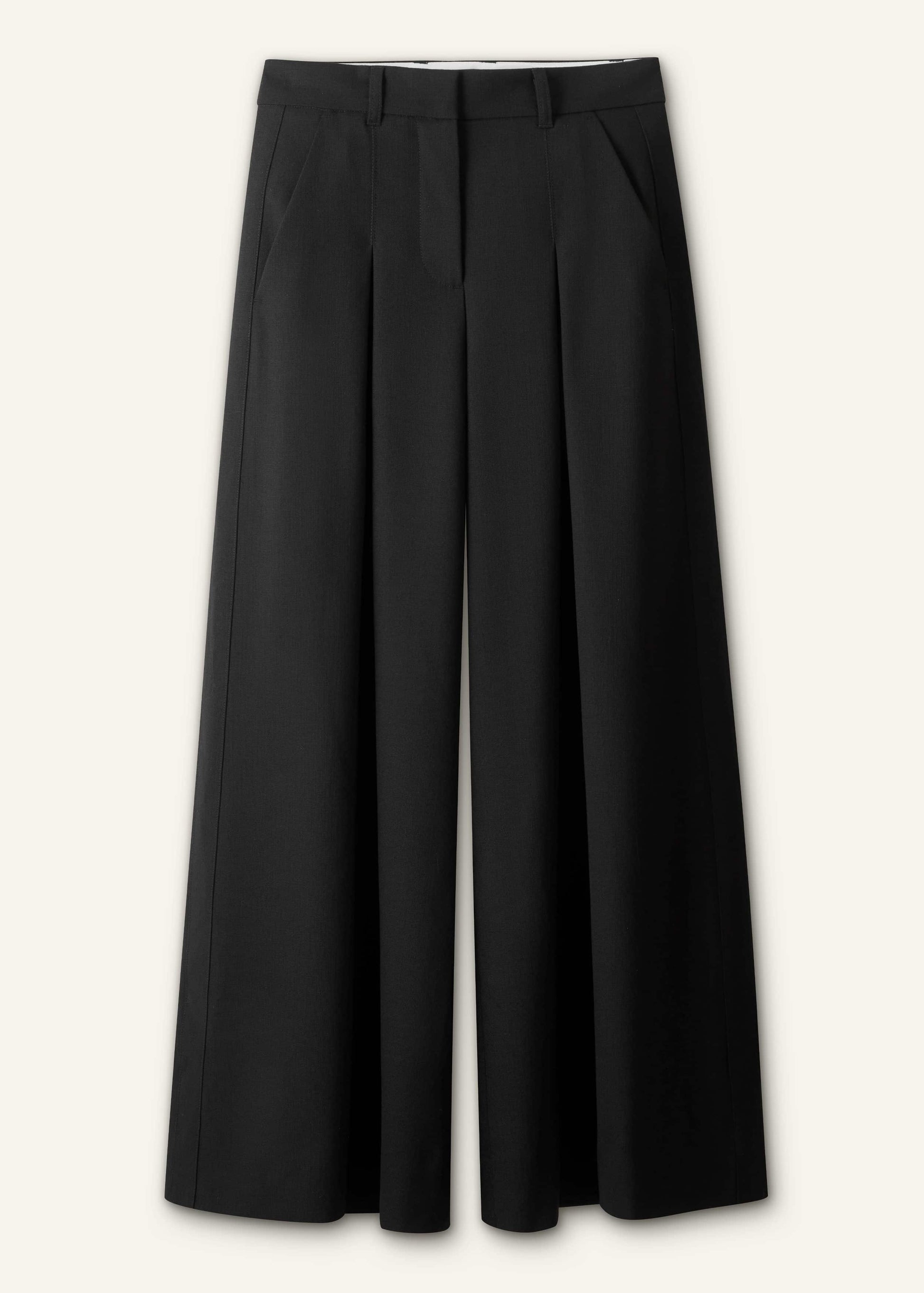 ME and EM Clothing Black Very Wide-Leg Pant