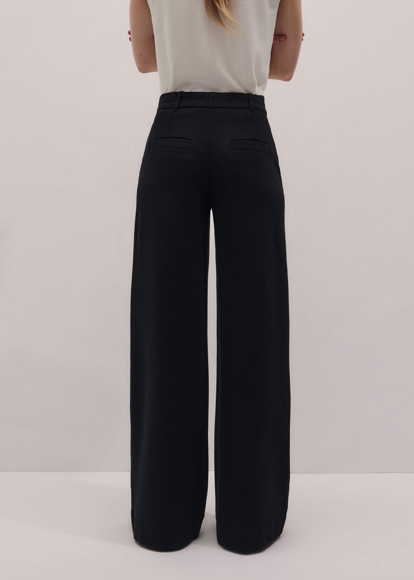 ME and EM Clothing Black Luxe Travel Tailoring Man Pant