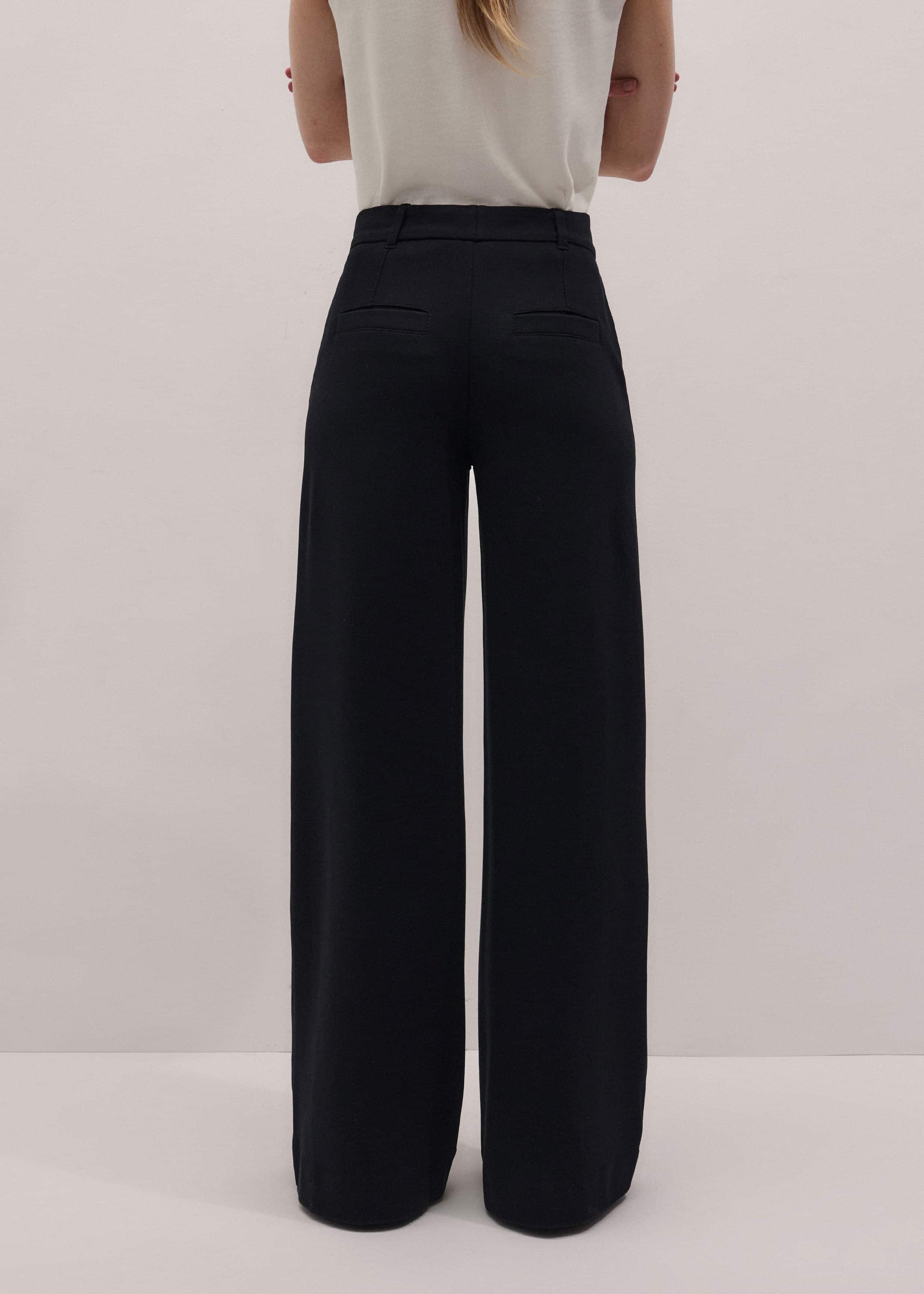 ME and EM Clothing Black Luxe Travel Tailoring Man Pant