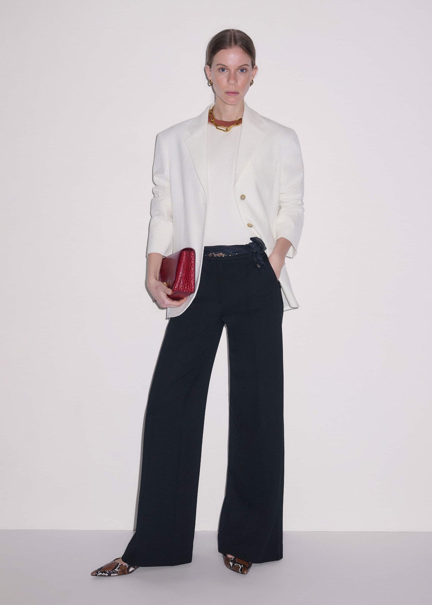 ME and EM Clothing Black Luxe Travel Tailoring Man Pant