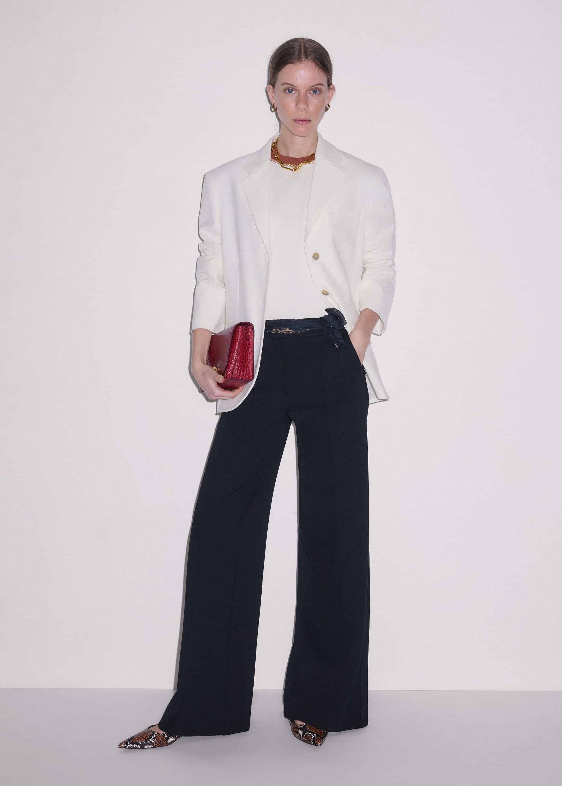 ME and EM Clothing Black Luxe Travel Tailoring Man Pant