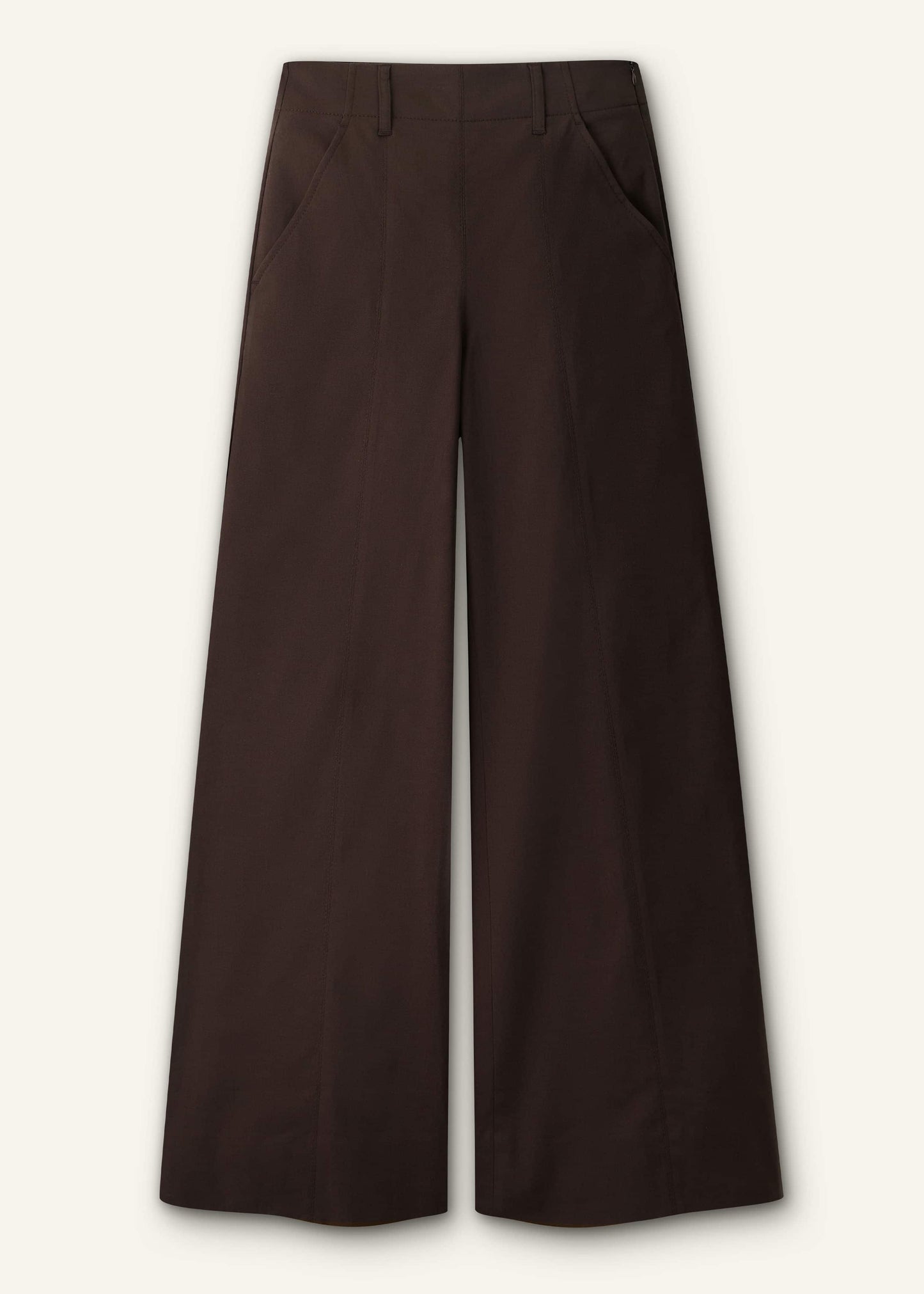 ME and EM Clothing Brown High Waist Wide-Leg Pant