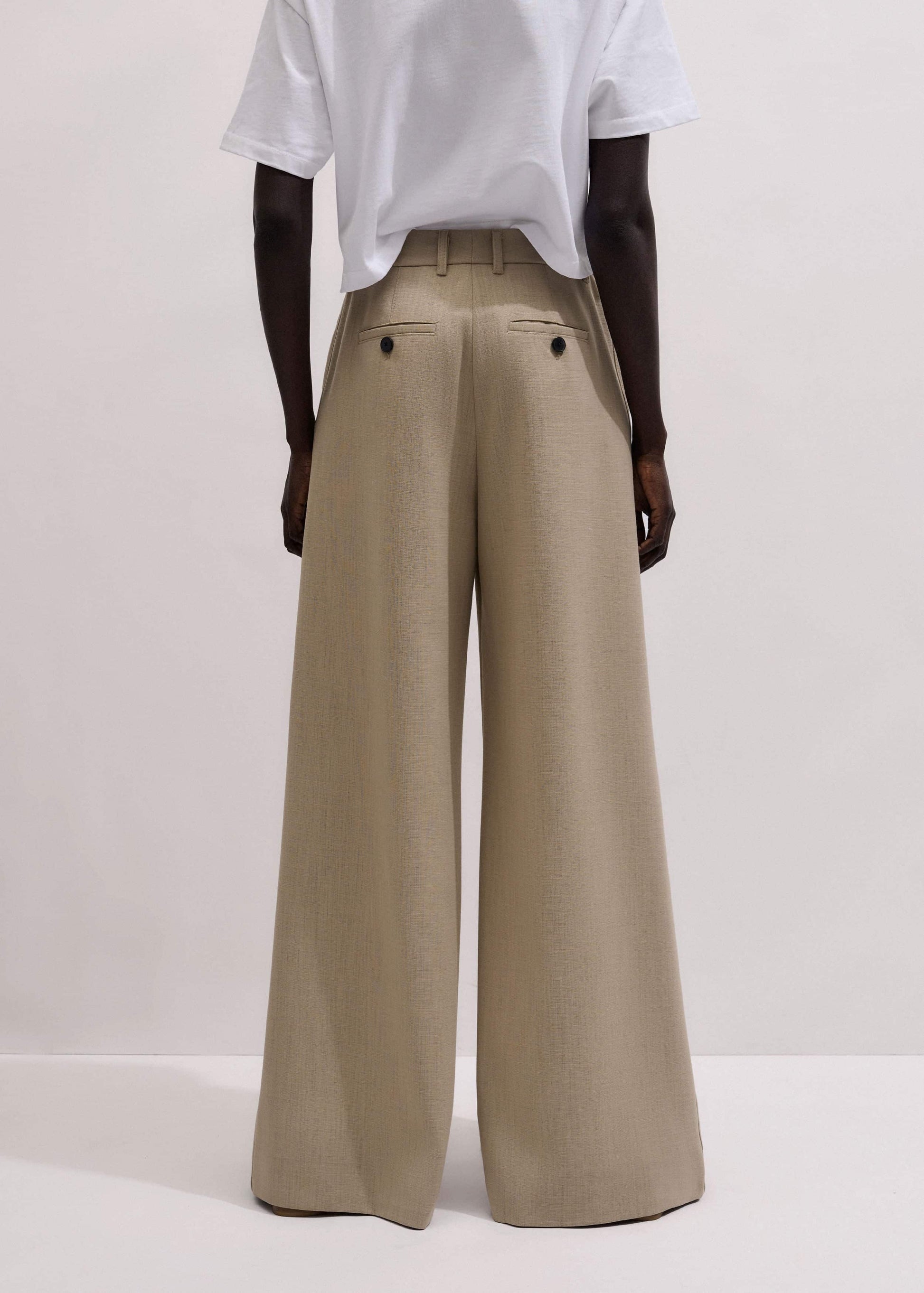 ME and EM Clothing Sand Very Wide-Leg Pant