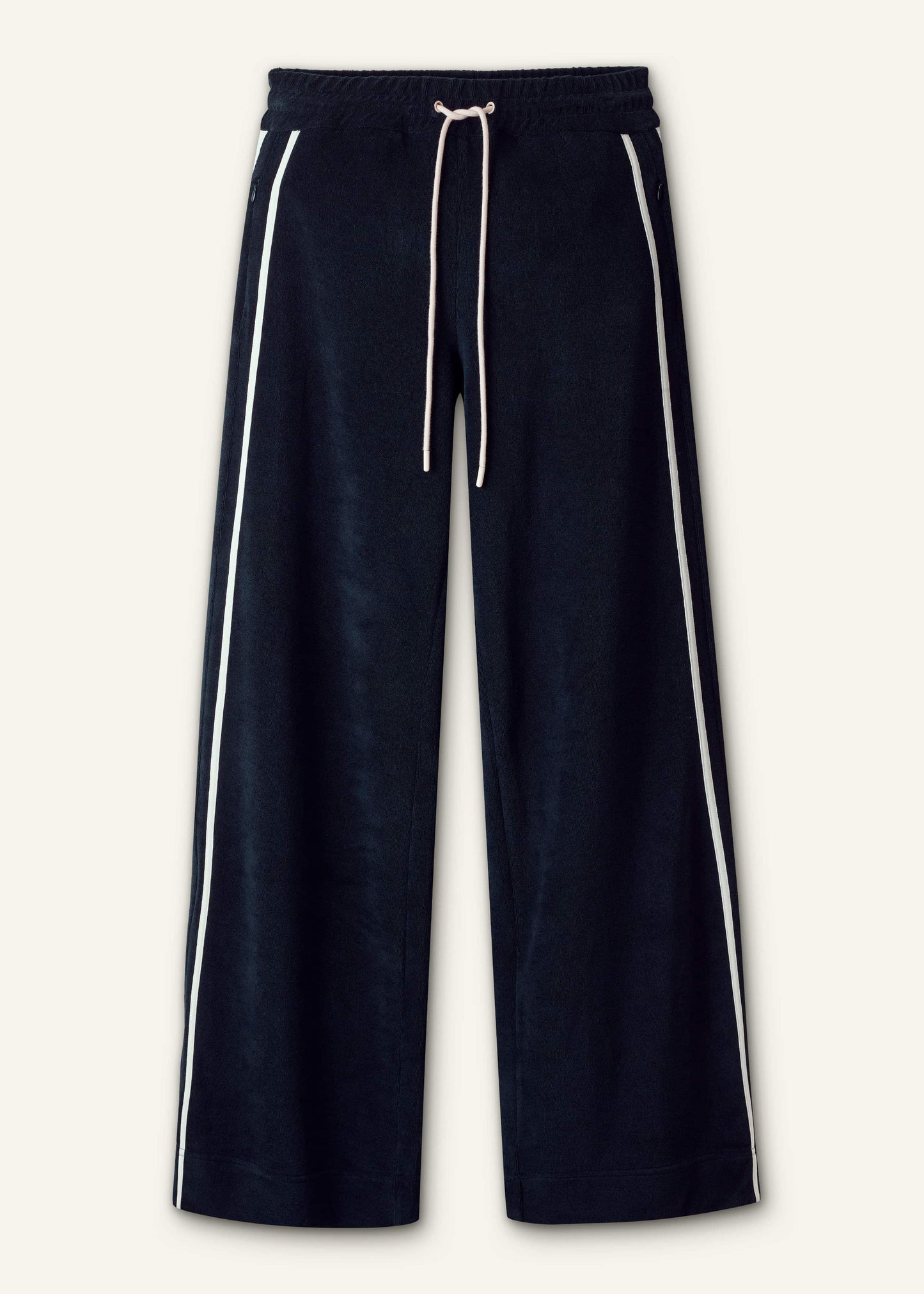 ME and EM Clothing Navy Rib Trim Track Pant