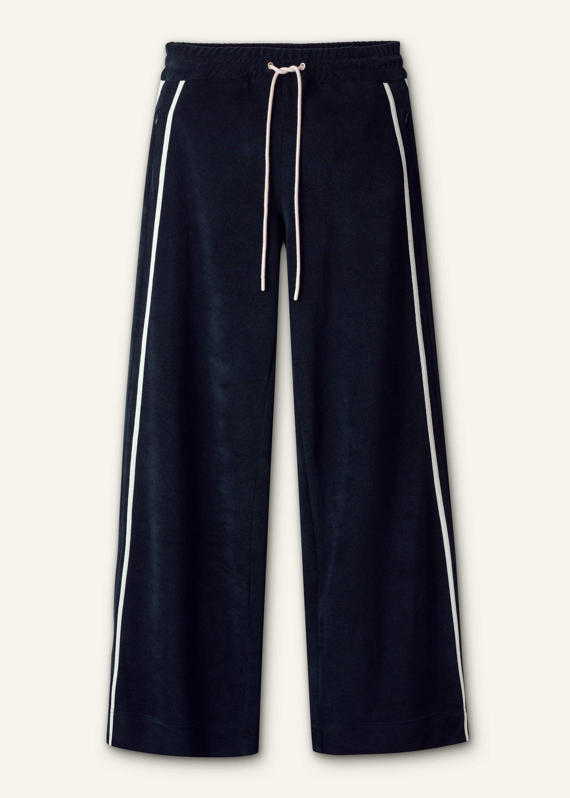 ME and EM Clothing Navy Rib Trim Track Pant