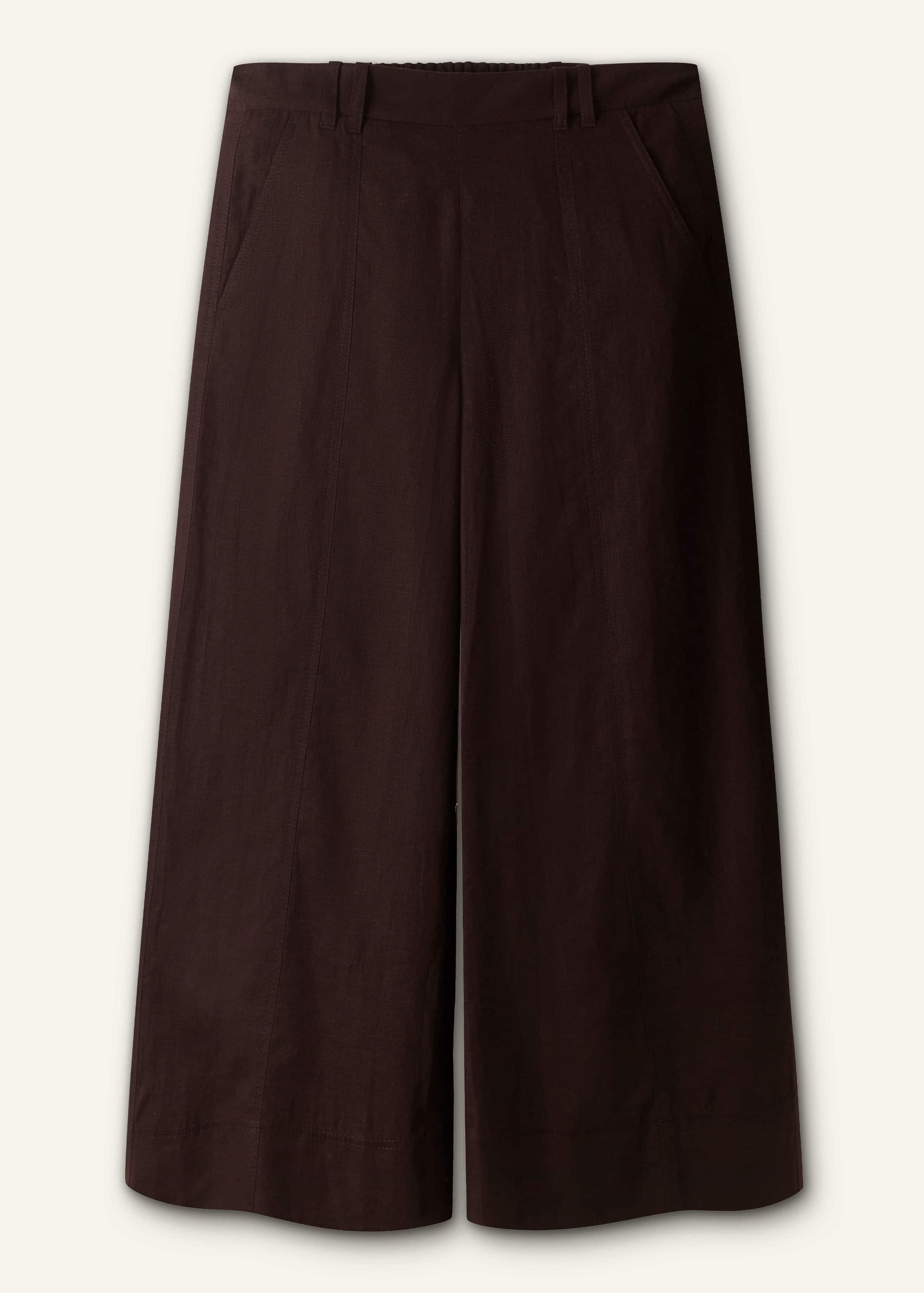 ME and EM Clothing Black Crop Wide-Leg Pant