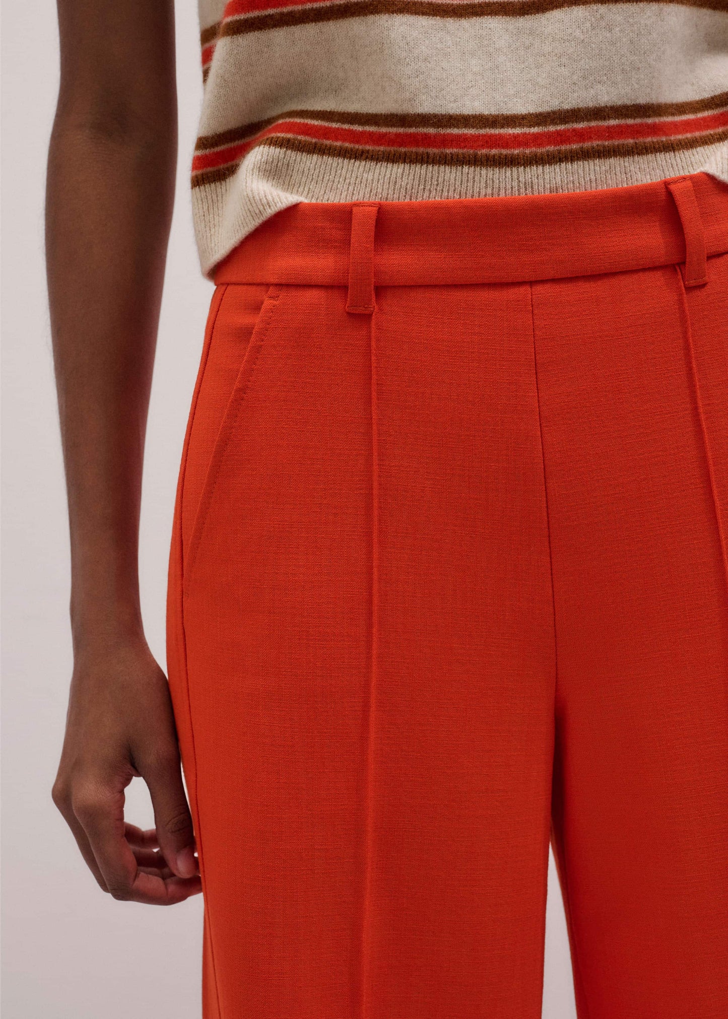 ME and EM Clothing Orange Forever Wide-Leg Pant