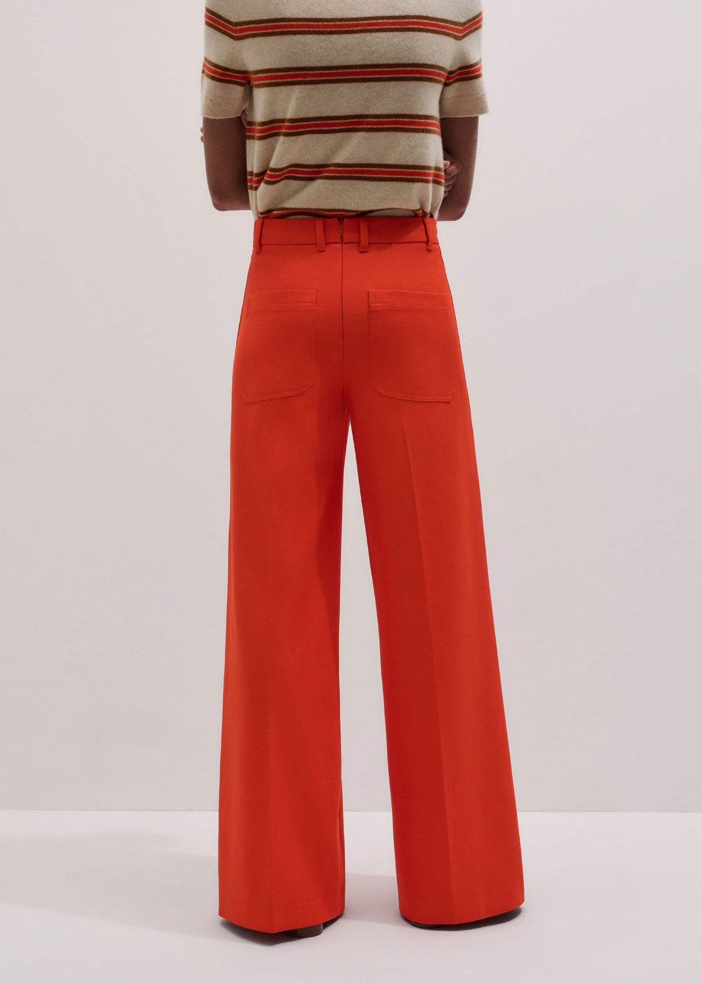 ME and EM Clothing Orange Forever Wide-Leg Pant