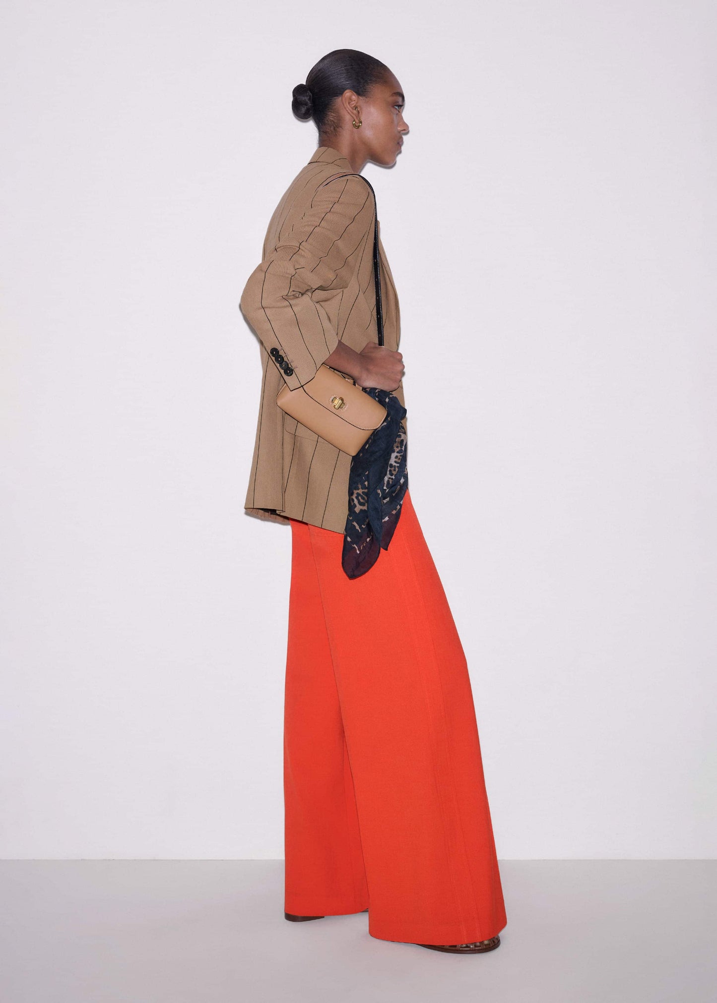 ME and EM Clothing Orange Forever Wide-Leg Pant