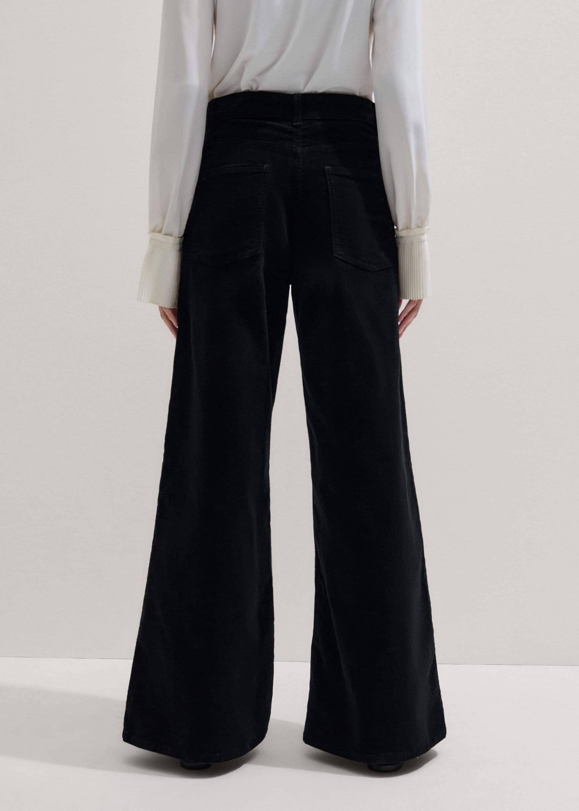 ME and EM Clothing Black Ultimate Wide-Leg Pant