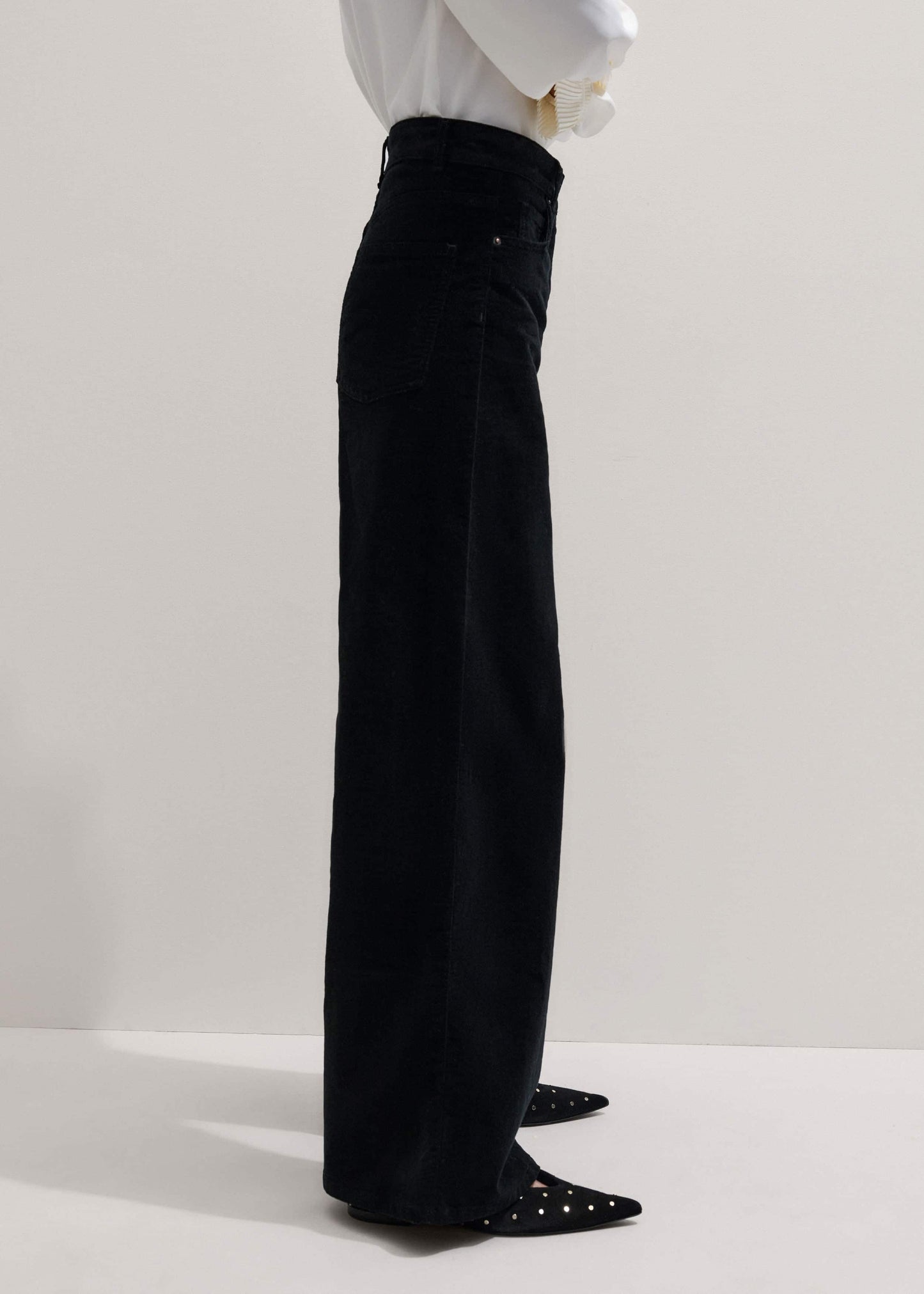 ME and EM Clothing Black Ultimate Wide-Leg Pant