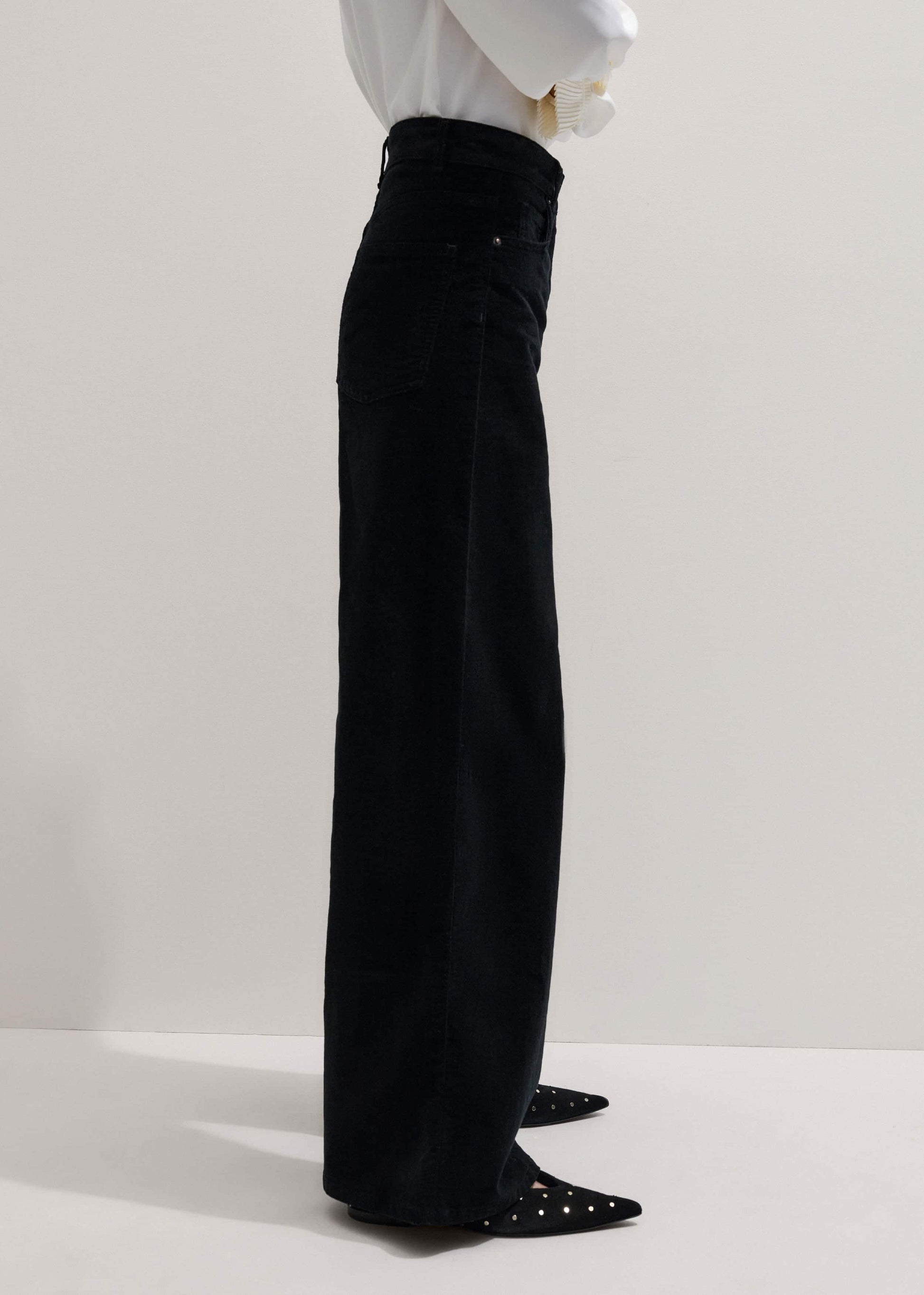 ME and EM Clothing Black Ultimate Wide-Leg Pant