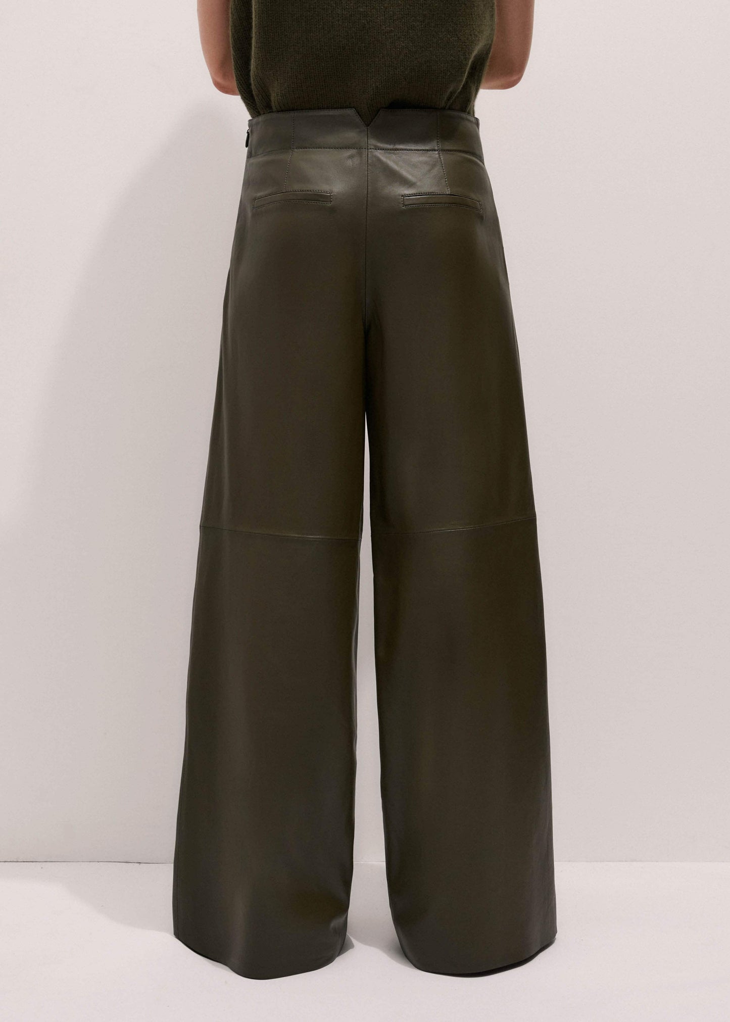 ME and EM Clothing Olive Green Wide-Leg Pant