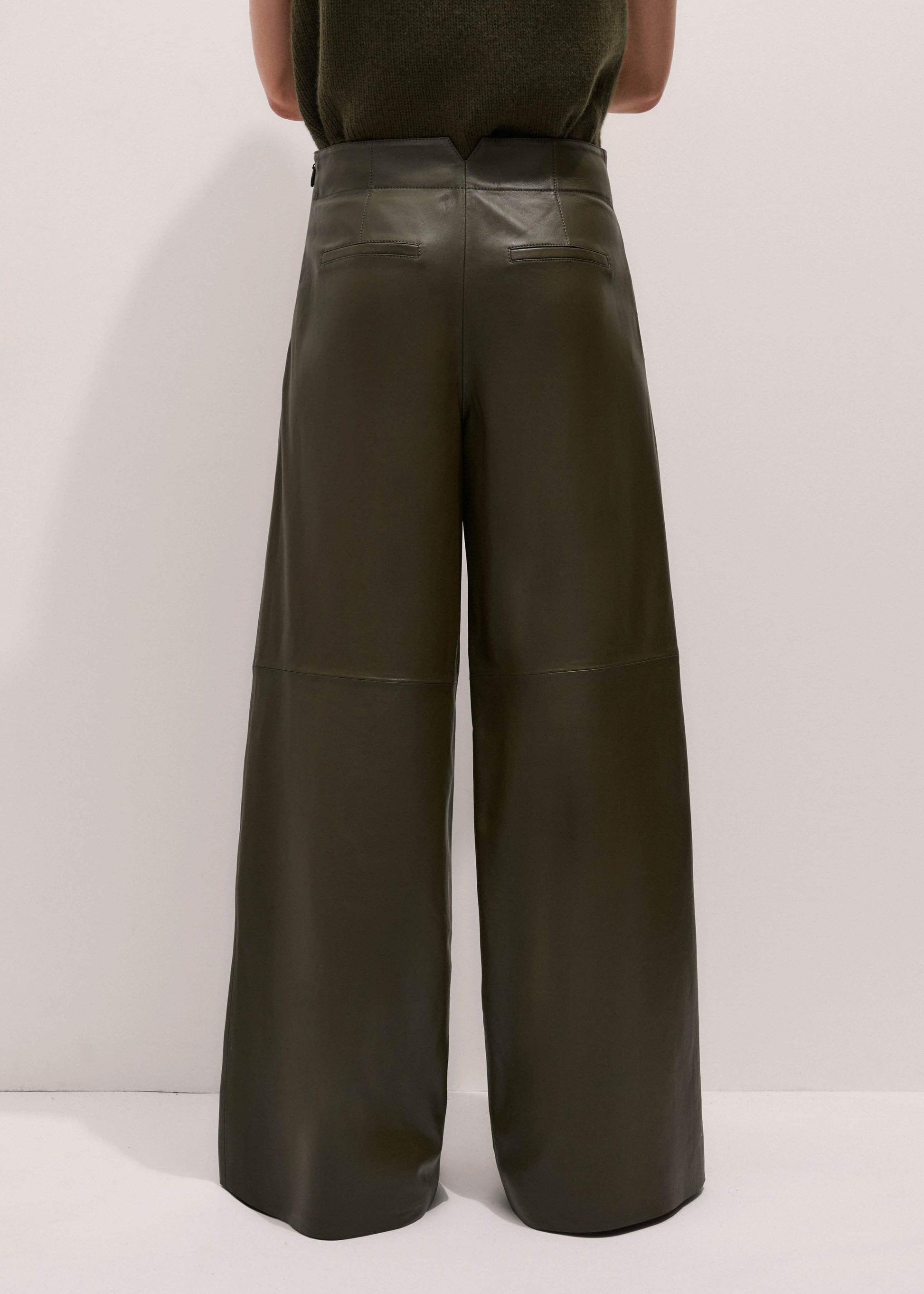 ME and EM Clothing Olive Green Wide-Leg Pant