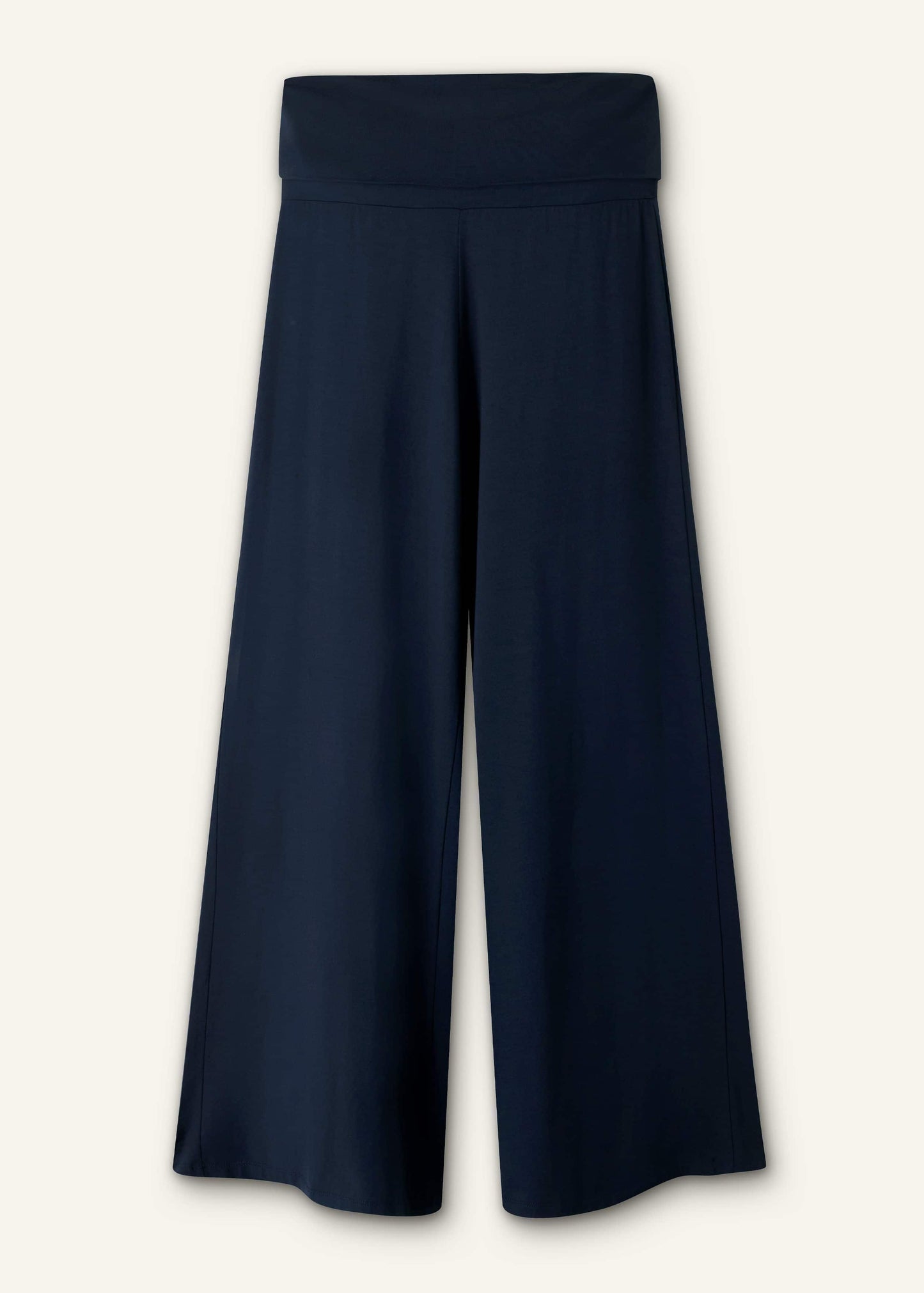 ME and EM Clothing Crop Palazzo Pant - Dark Navy Travel Pants |Vacation Shop