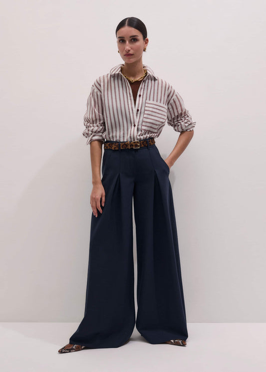 ME and EM Clothing Navy Ultimate Very Wide-Leg Pant