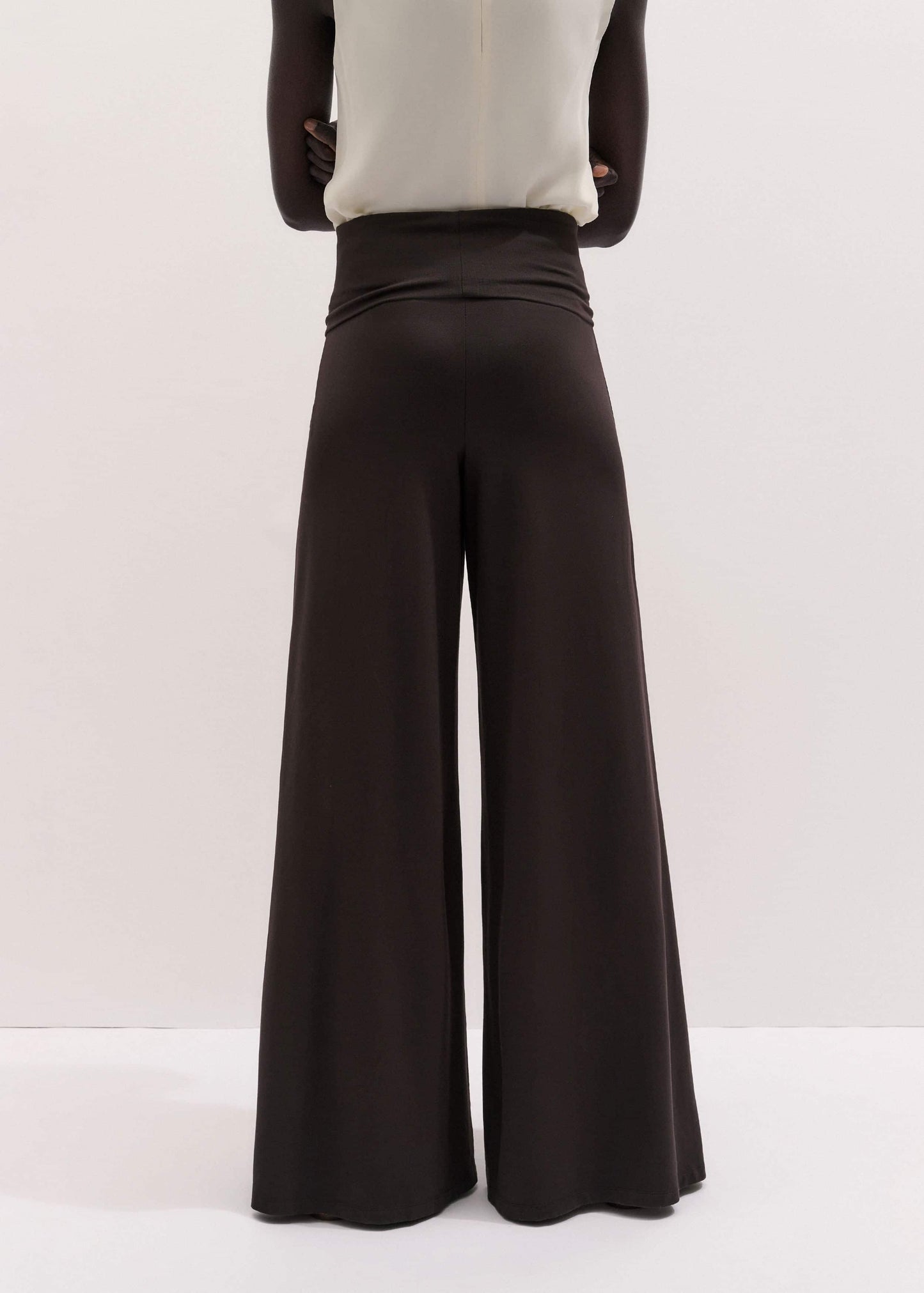 ME and EM Clothing Brown Super Wide Palazzo Pant