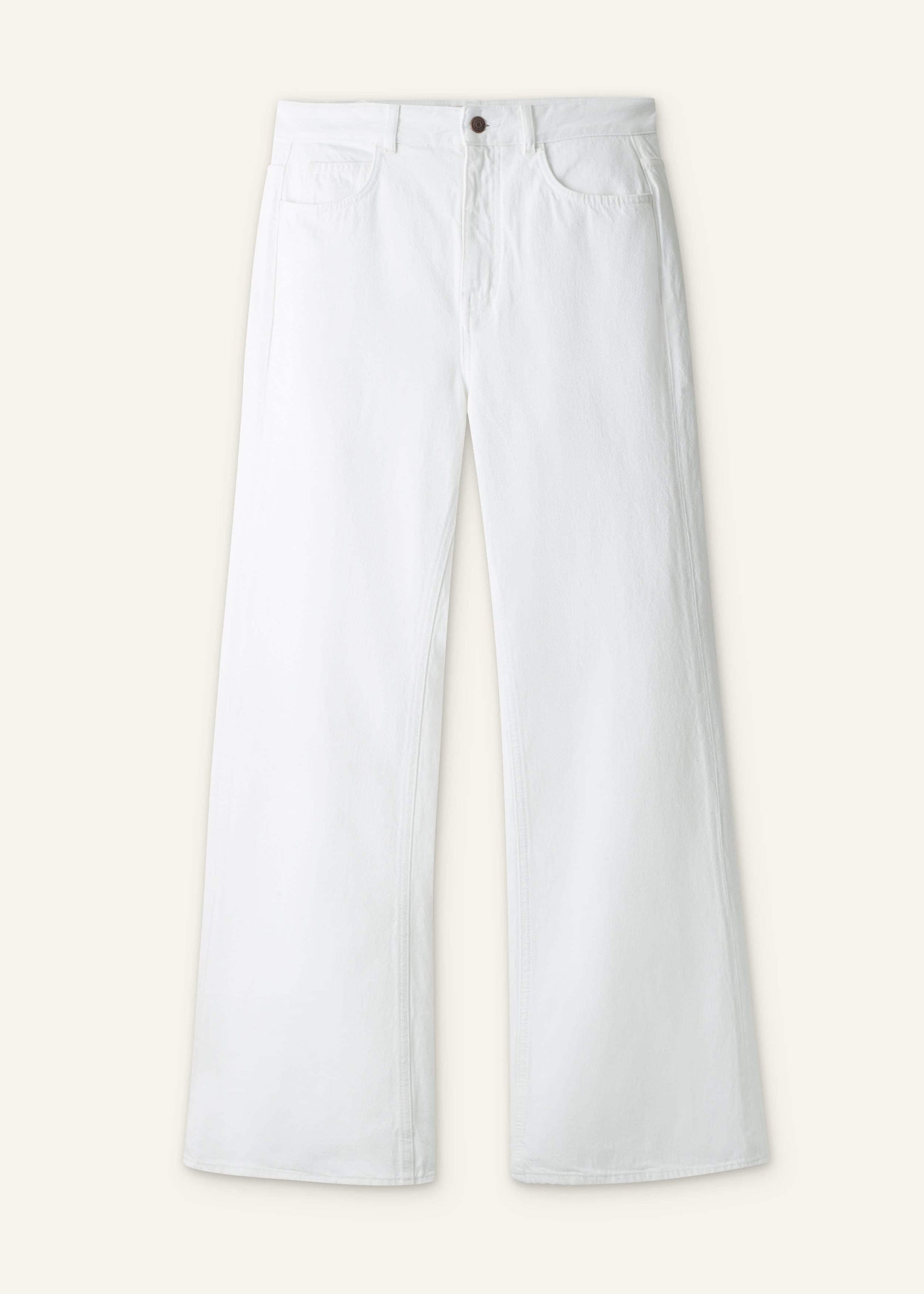 ME and EM Clothing White Leg Elongator Jean