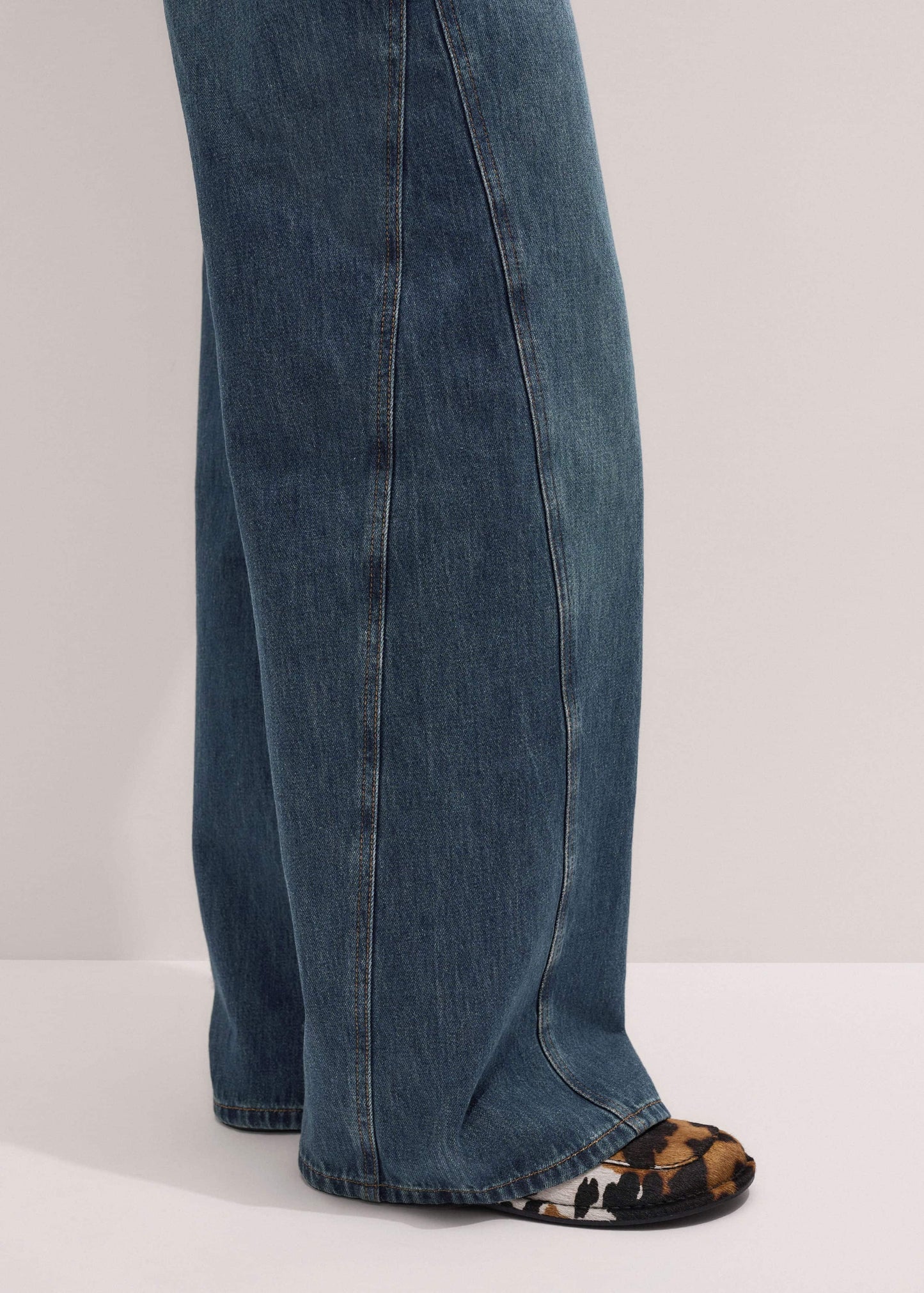 ME and EM Clothing Blue Relaxed Straight Insert Jean