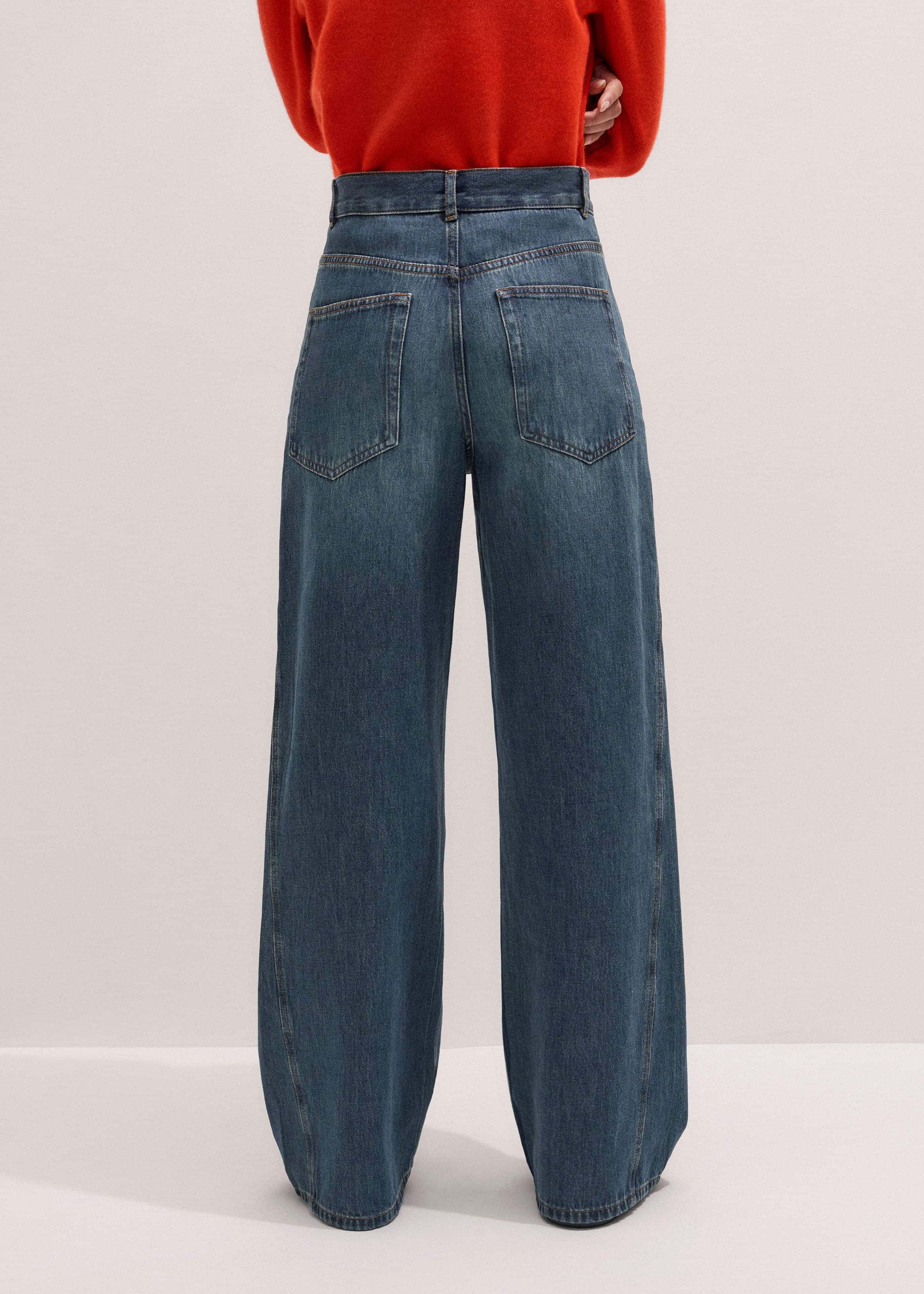 ME and EM Clothing Blue Relaxed Straight Insert Jean