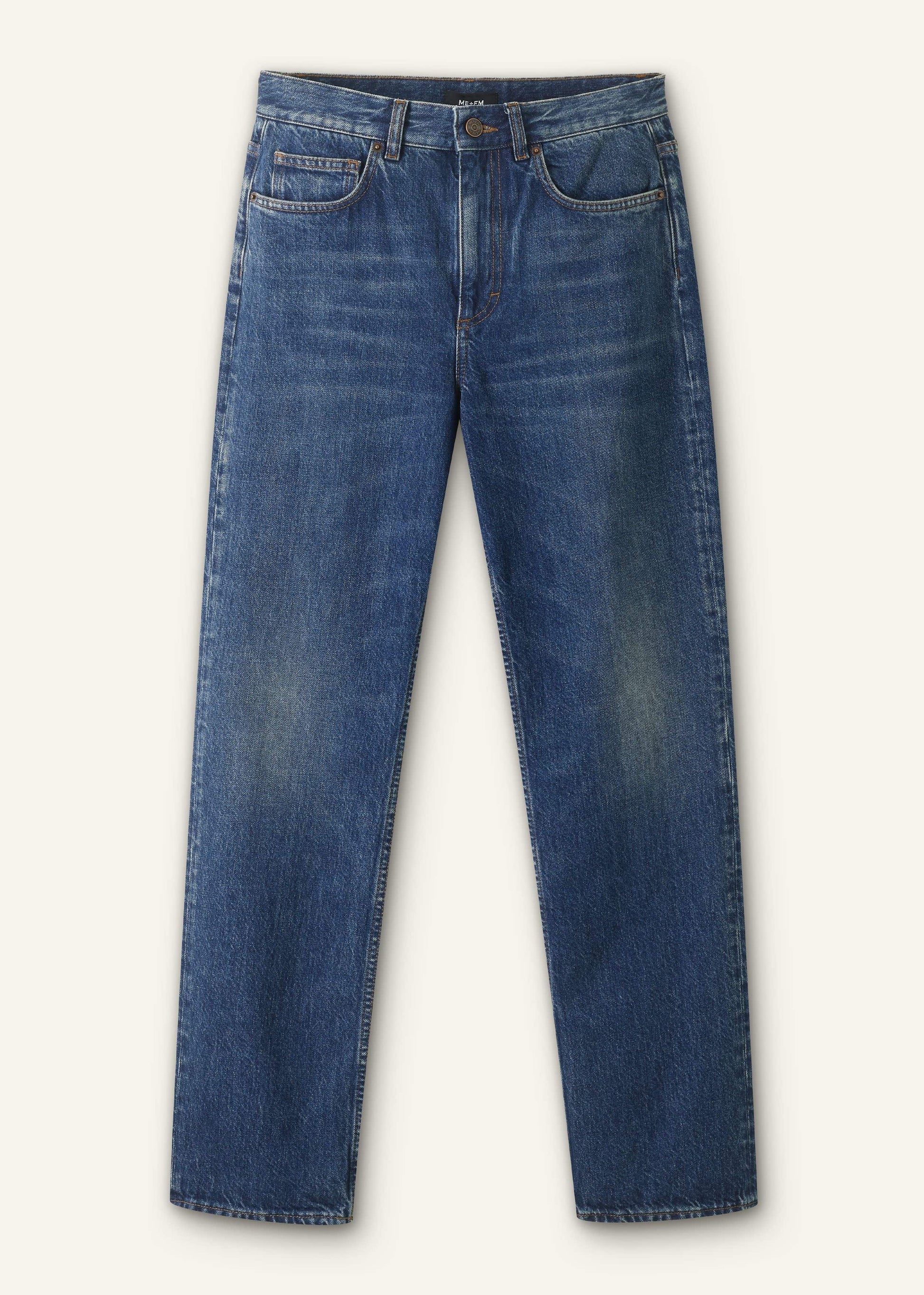 ME and EM Clothing Blue Full-Length Straight Jean