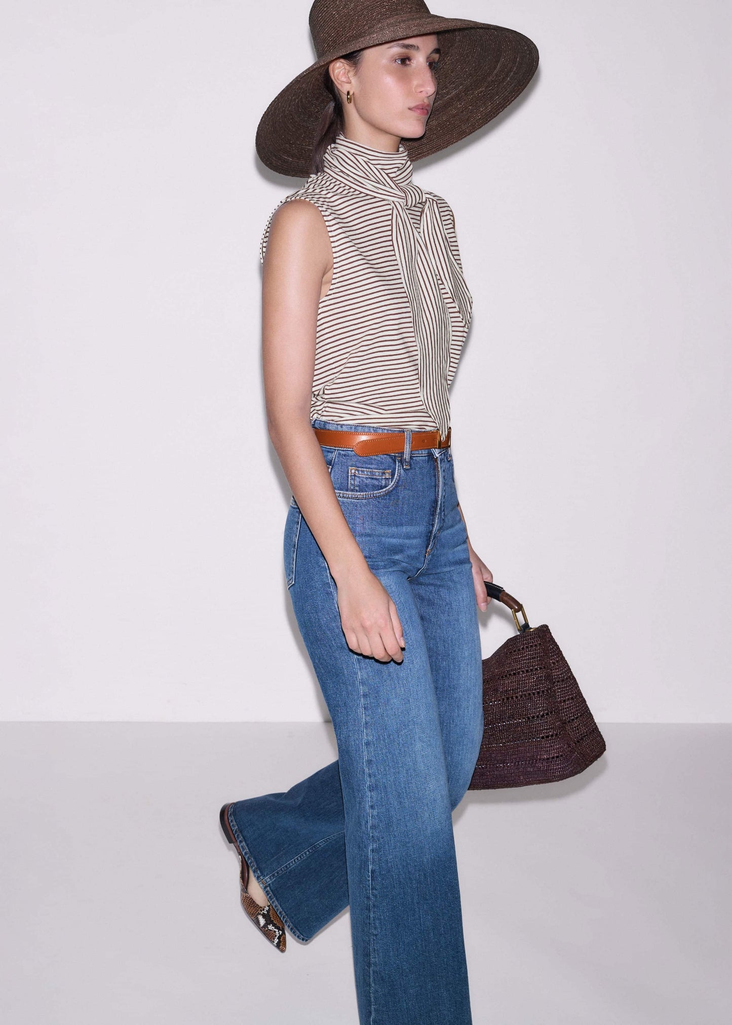 ME and EM Clothing Blue Super Flare Wide Jean