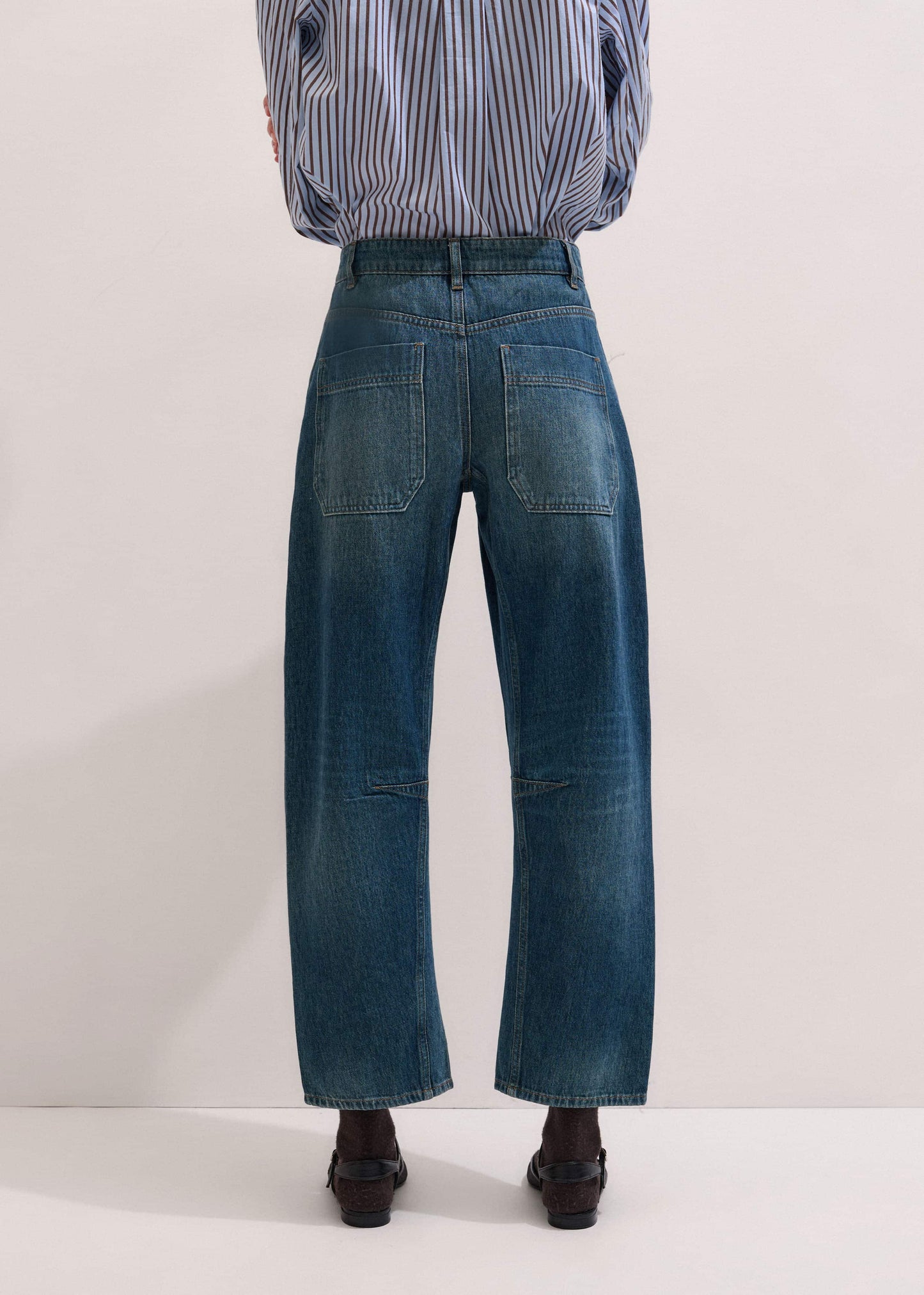 ME and EM Clothing Blue Patch Pocket Engineered Jean