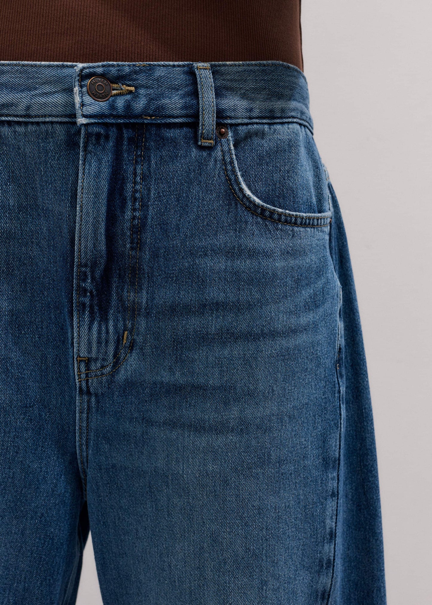 ME and EM Clothing Blue Engineered Barrel Jean