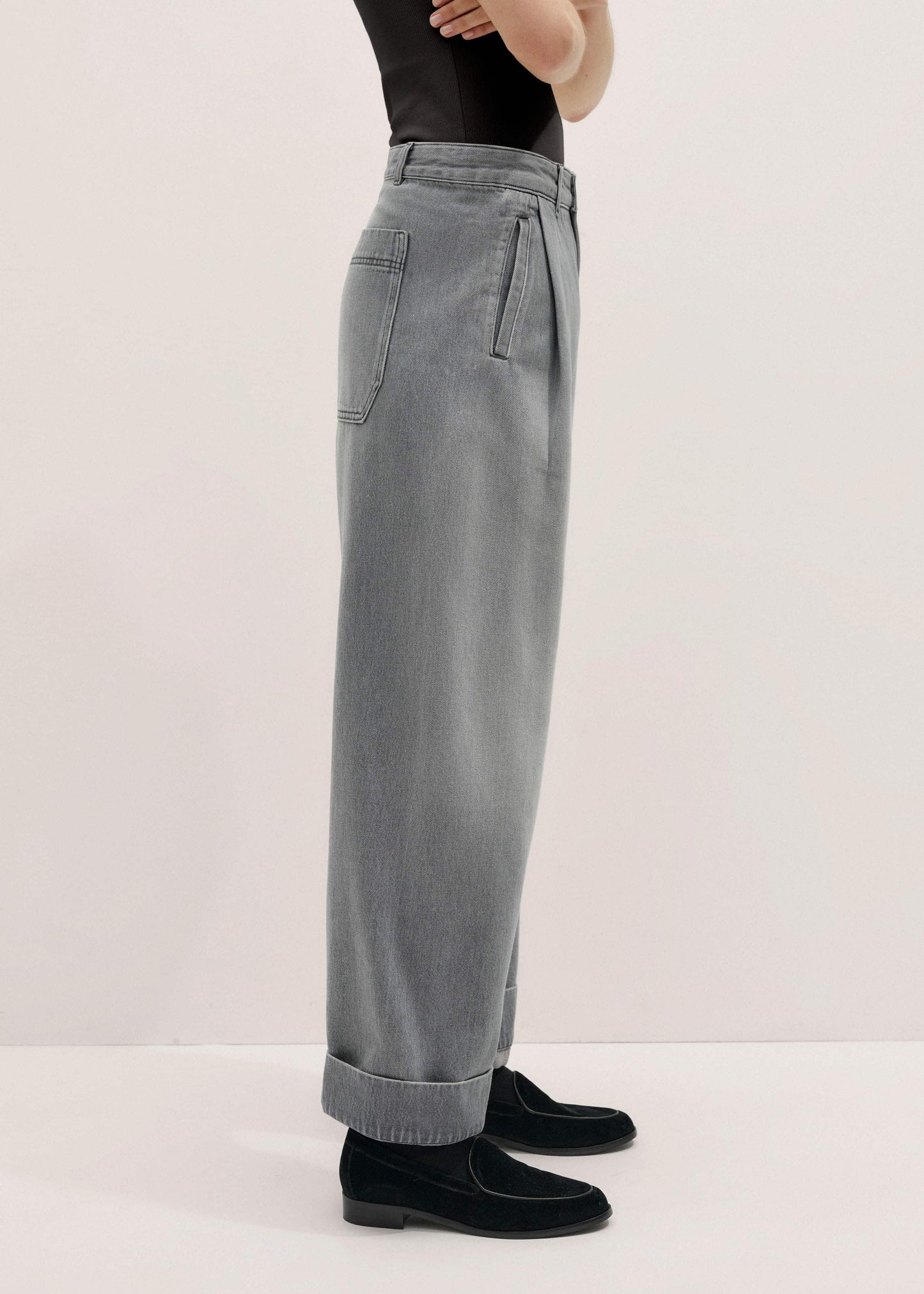 ME and EM Clothing Gray Clever Jean