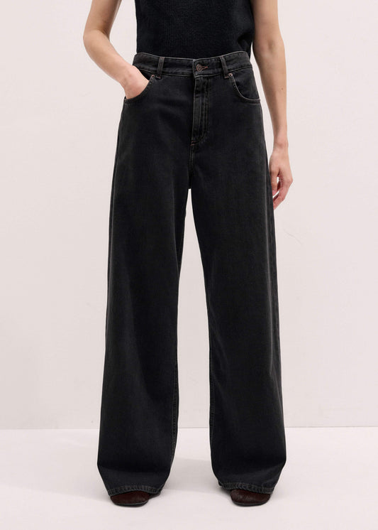 ME and EM Clothing Black Every-Wear Baggy Jean