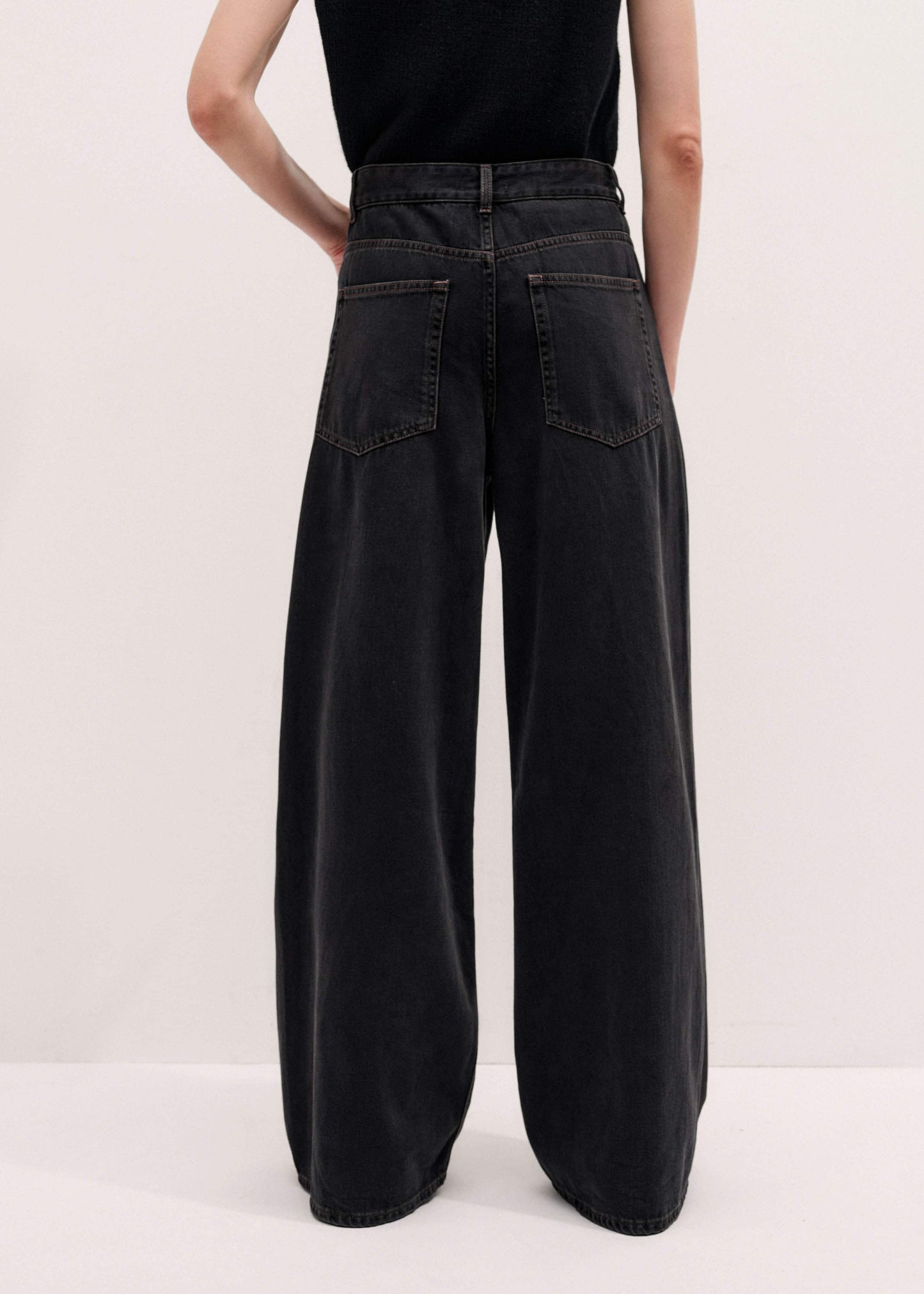 ME and EM Clothing Black Every-Wear Baggy Jean