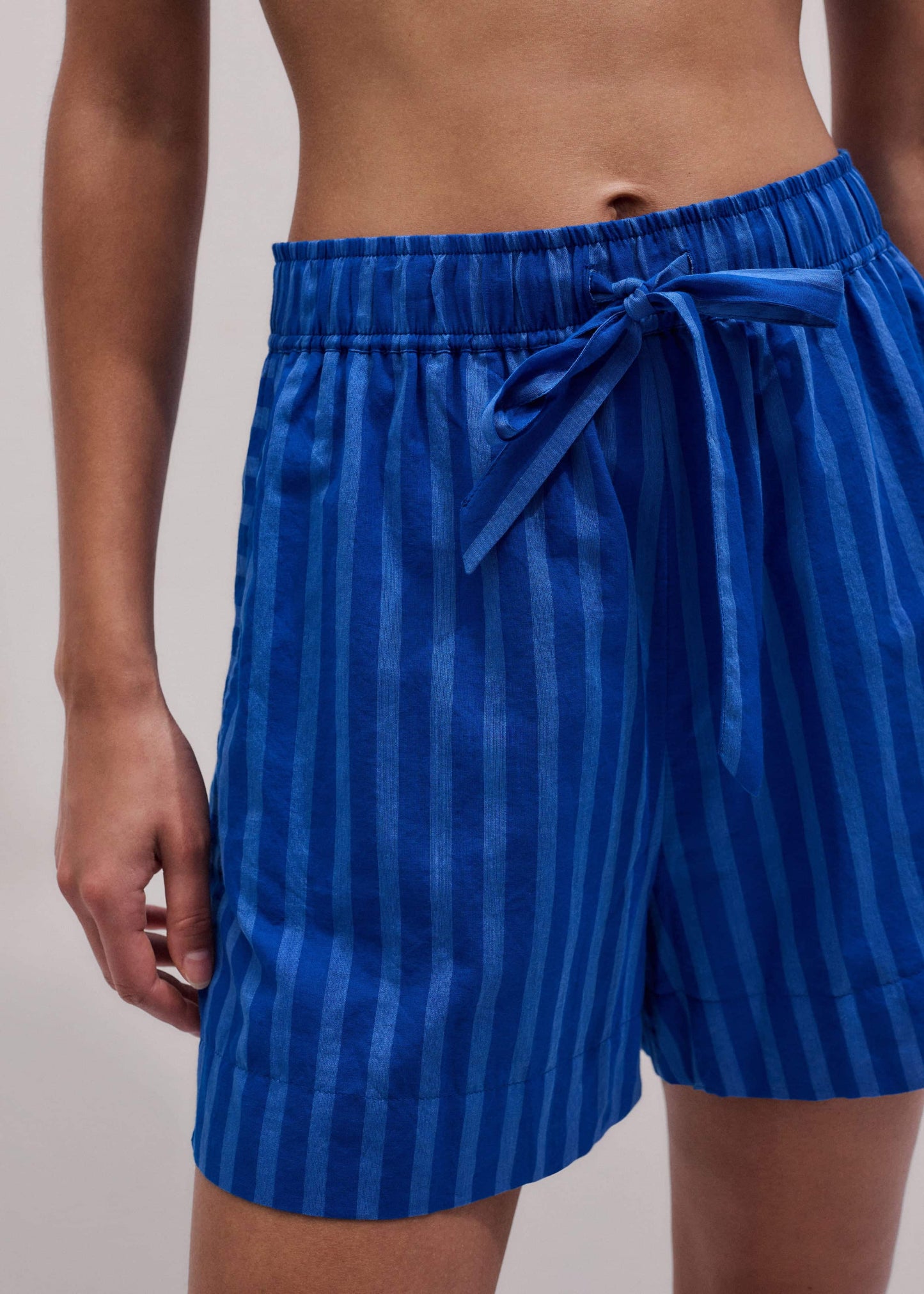 ME and EM Clothing Blue Striped Beach Short