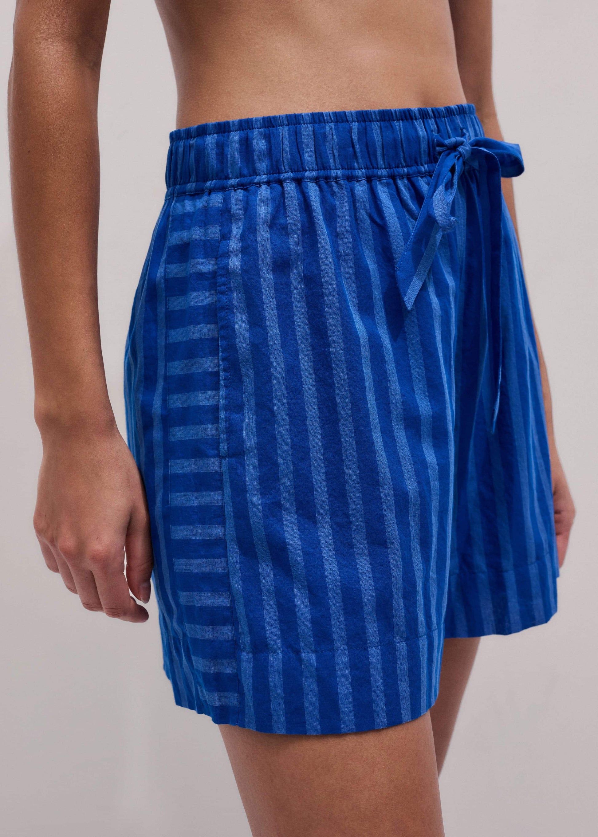 ME and EM Clothing Blue Striped Beach Short