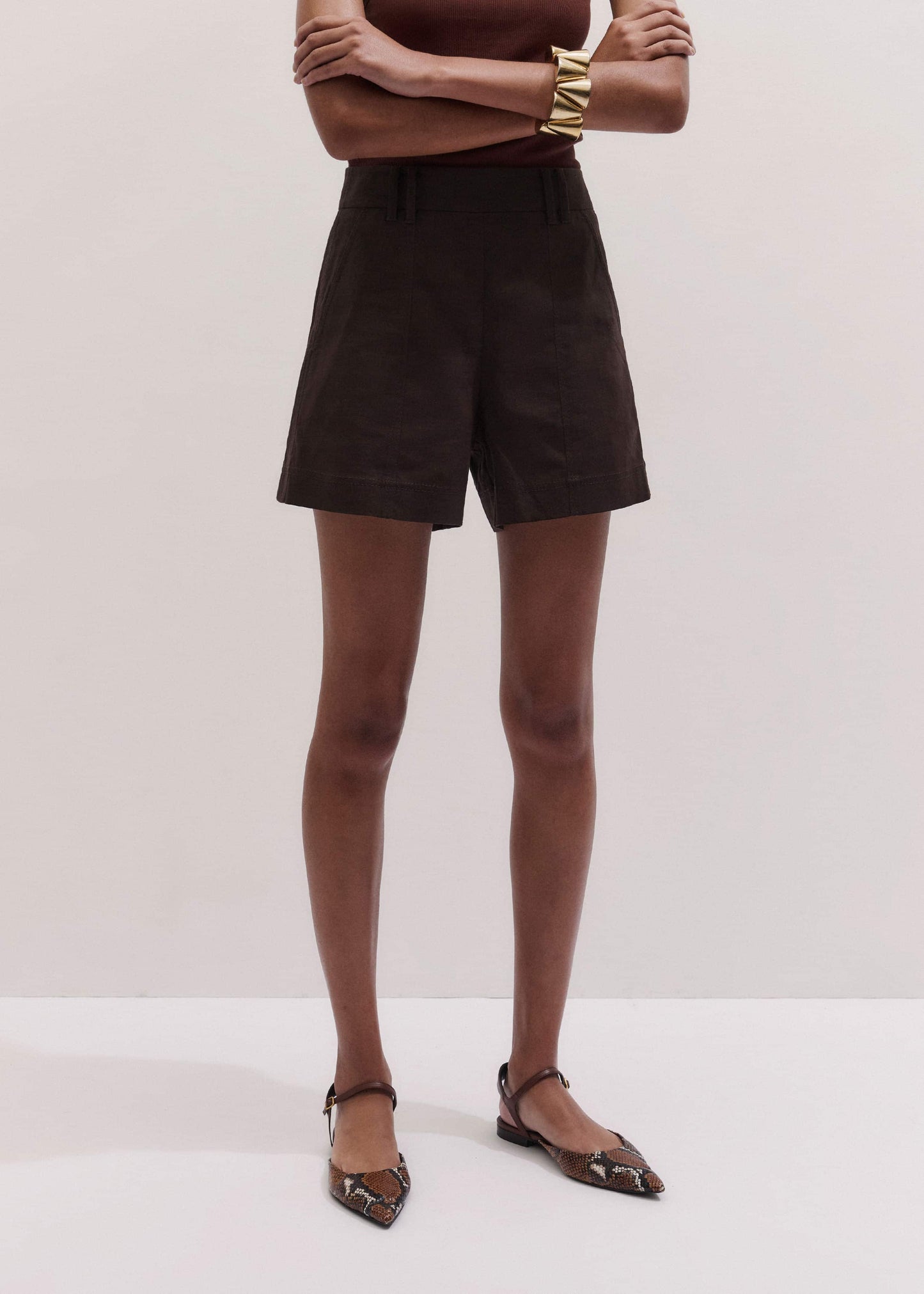 ME and EM Clothing Brown Easy Summer Short