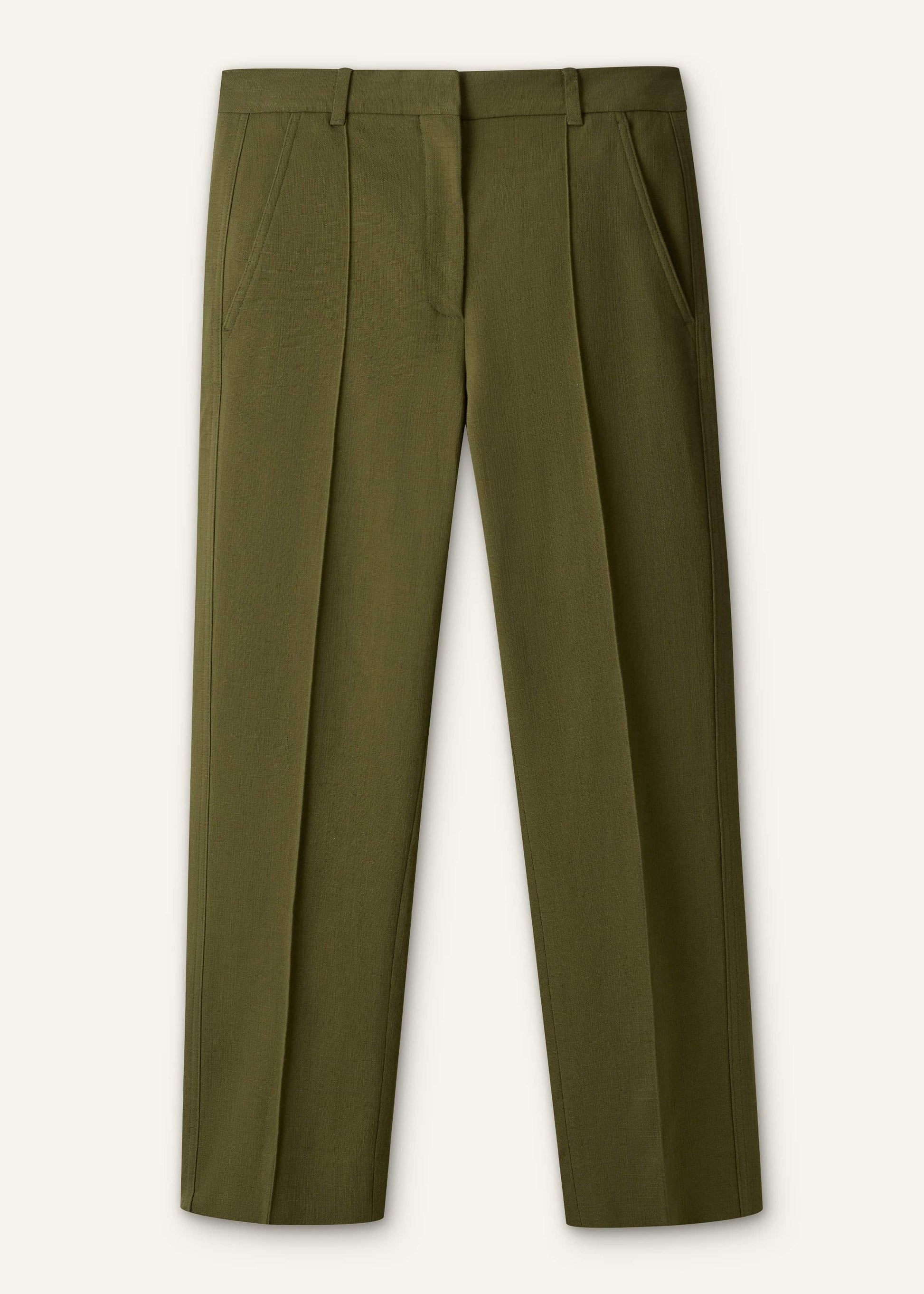 ME and EM Clothing Olive Green Slim Crop Pant