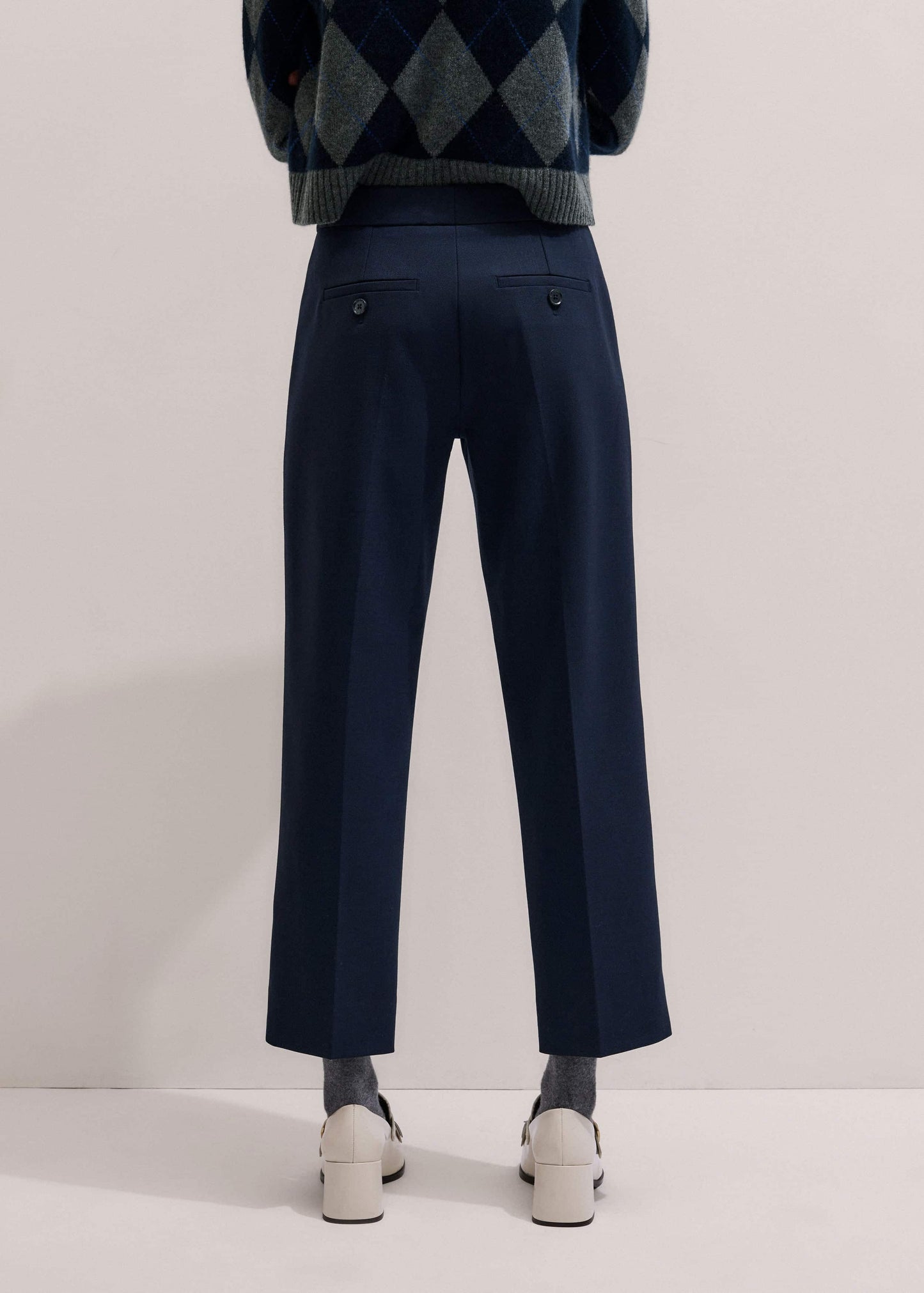ME and EM Clothing Navy Slim Crop Forever Pant | Pants