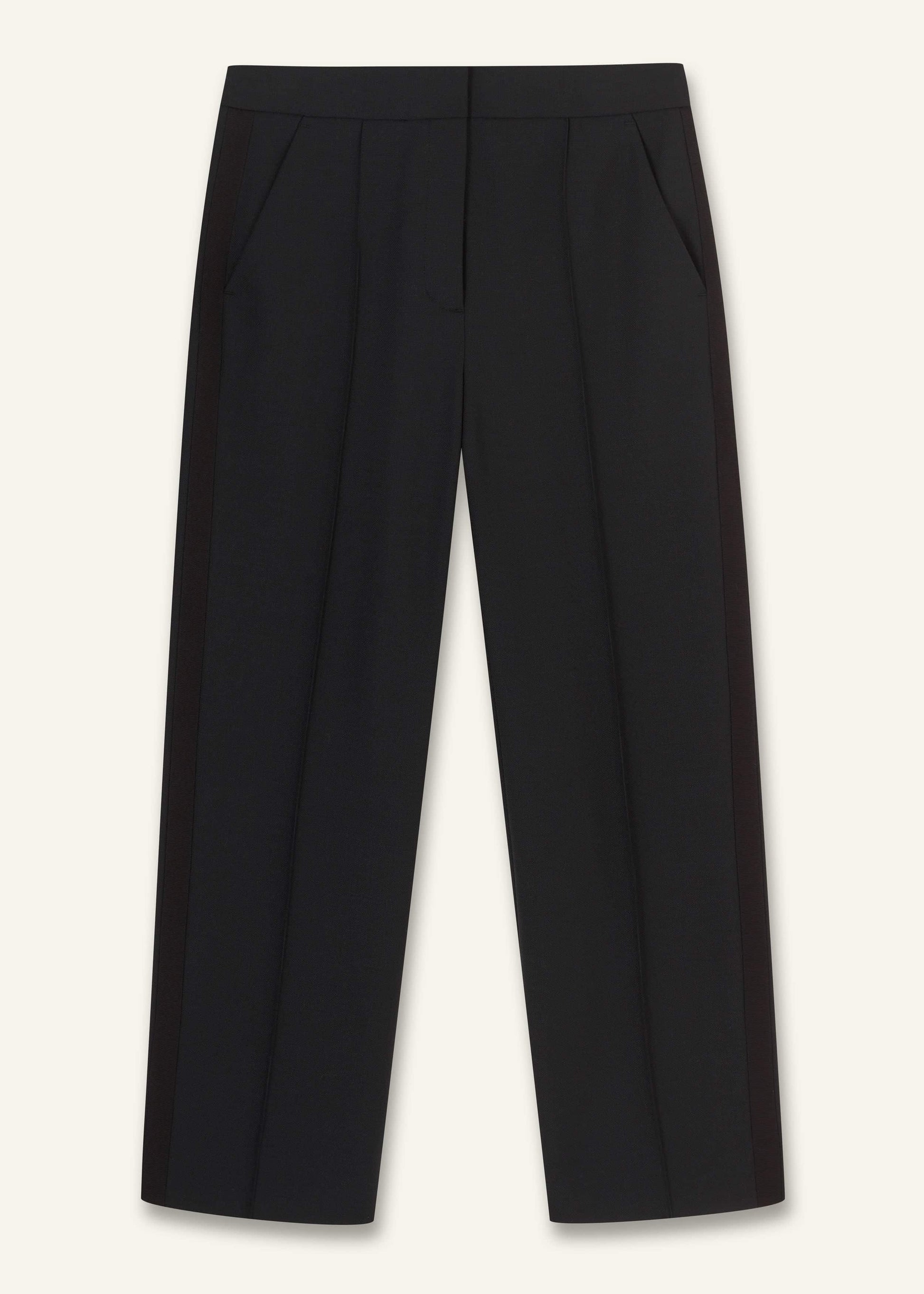 ME and EM Clothing Black Slim Crop Tux Pant | Pants