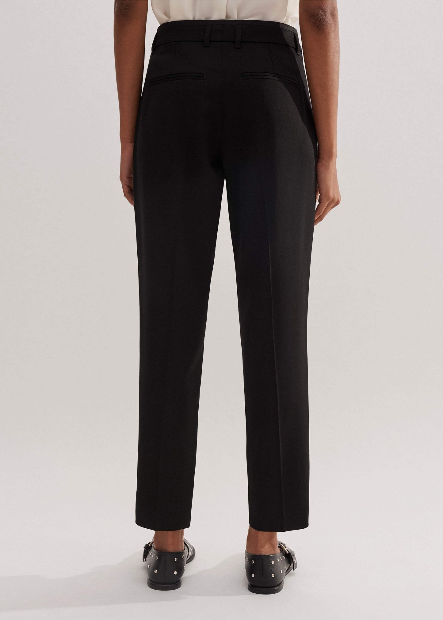 ME and EM Clothing Black Slim Crop Forever Tux Pant | Woven Pants