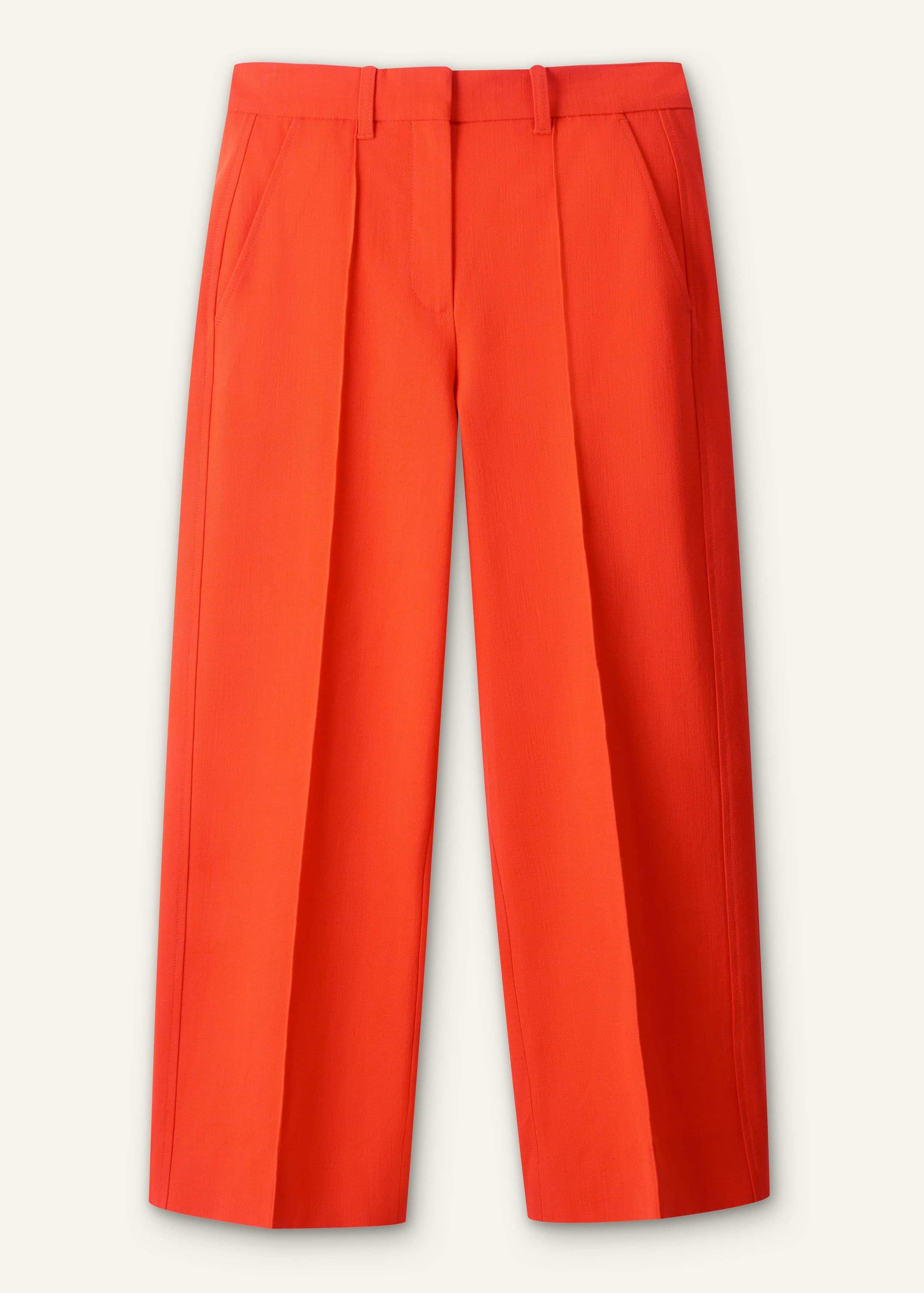 ME and EM Clothing Orange Straight Crop Tailored Pant