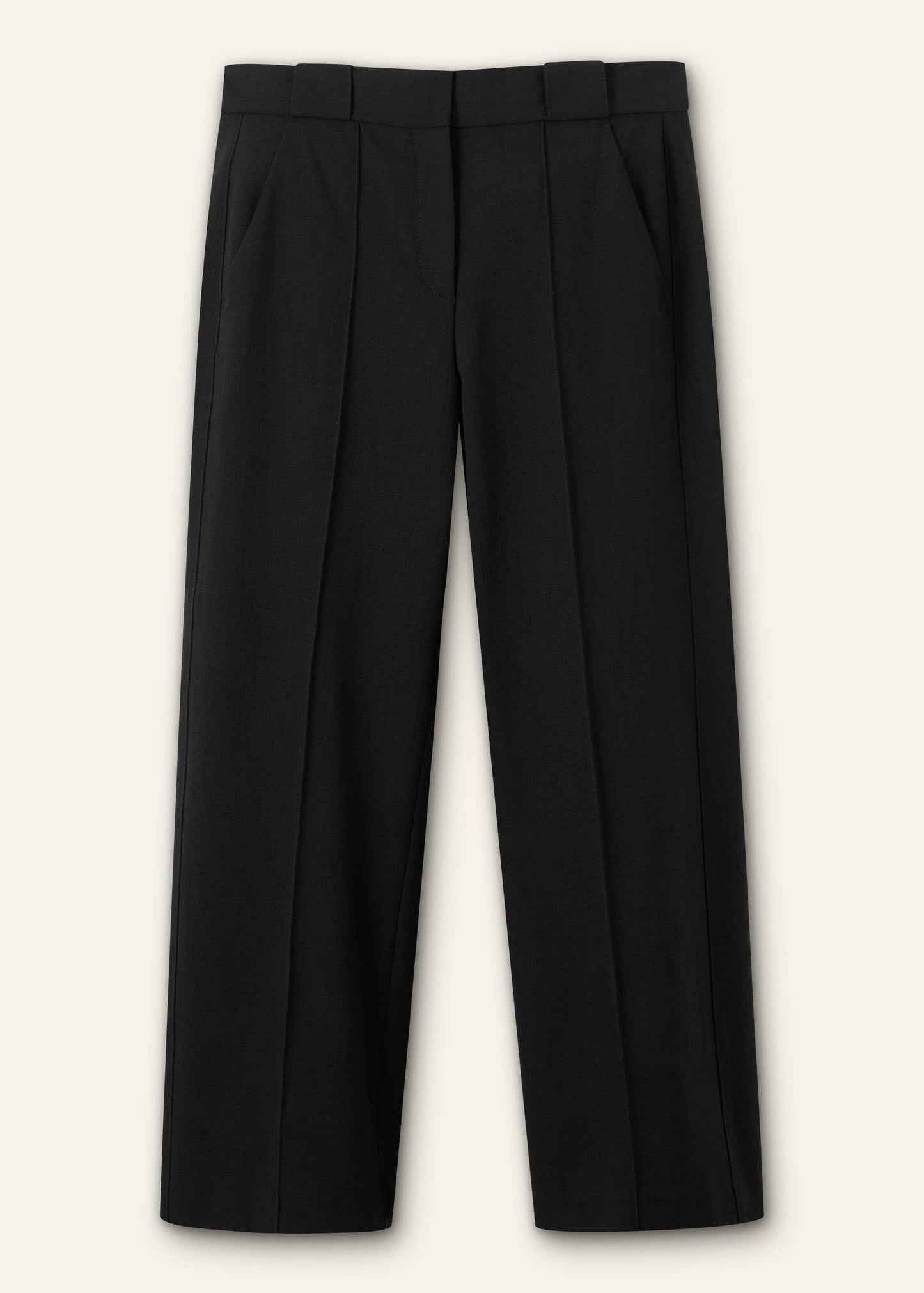 ME and EM Clothing Black Straight Crop Pant