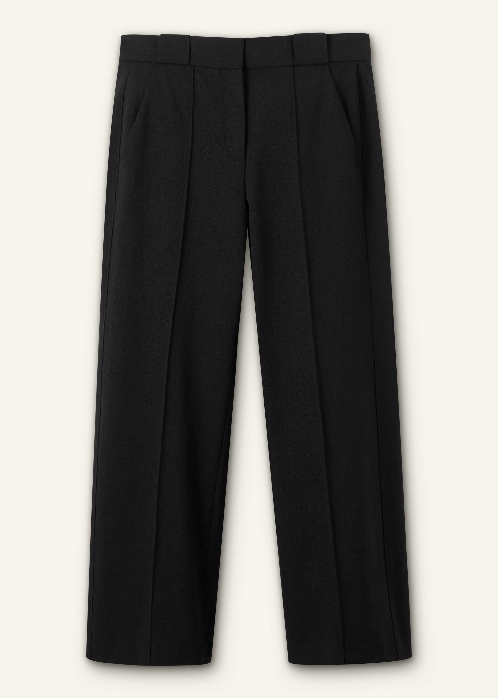 ME and EM Clothing Black Straight Crop Pant