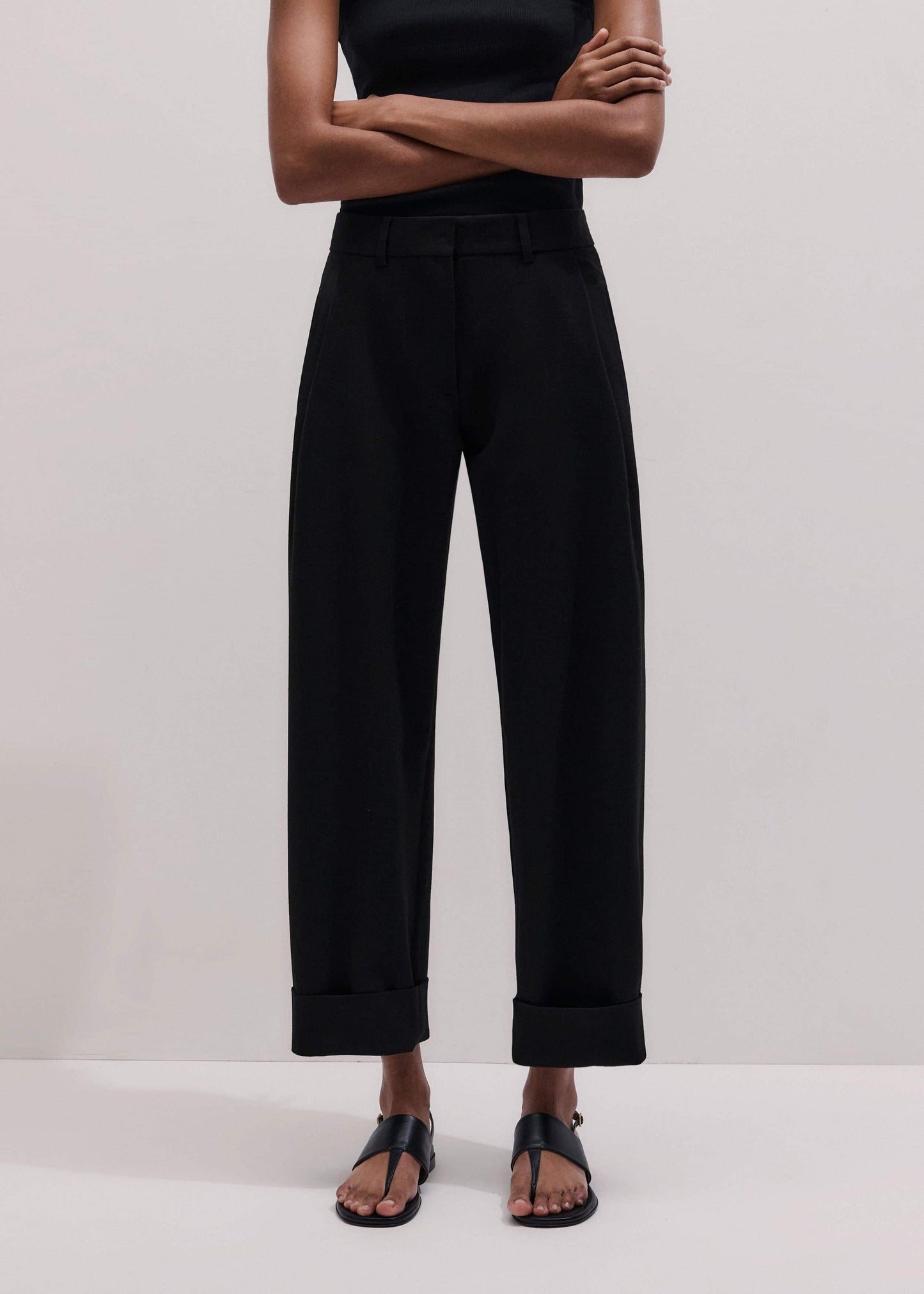ME and EM Clothing Black Clever Tapered Pant